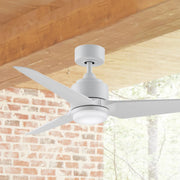 TriAire Custom Matte White 48" Marine Grade Motor, Blades Sold Separately