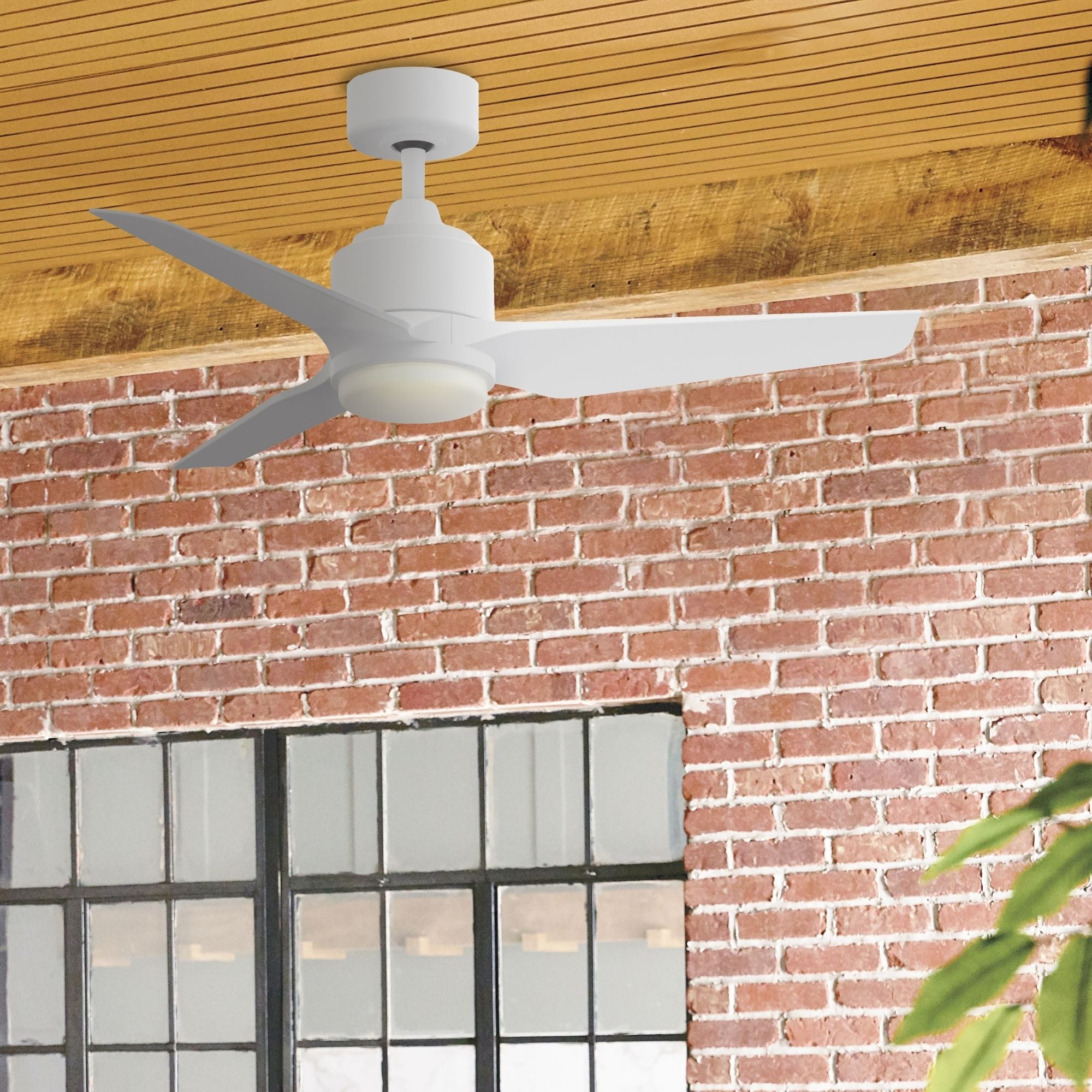 TriAire Custom Matte White 44" Motor, Blades Sold Separately