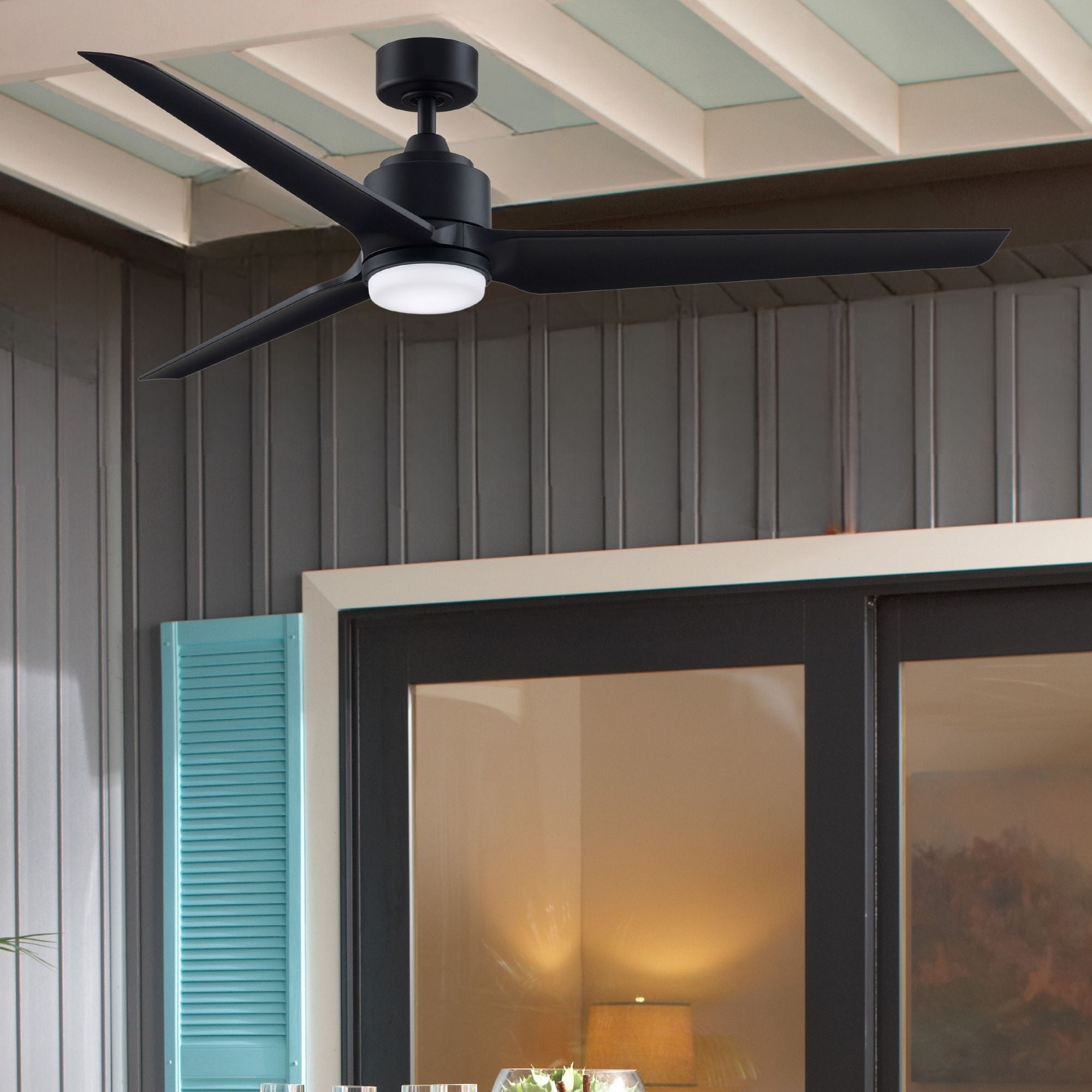 TriAire Custom Black 64" Marine Grade Motor, Blades Sold Separately