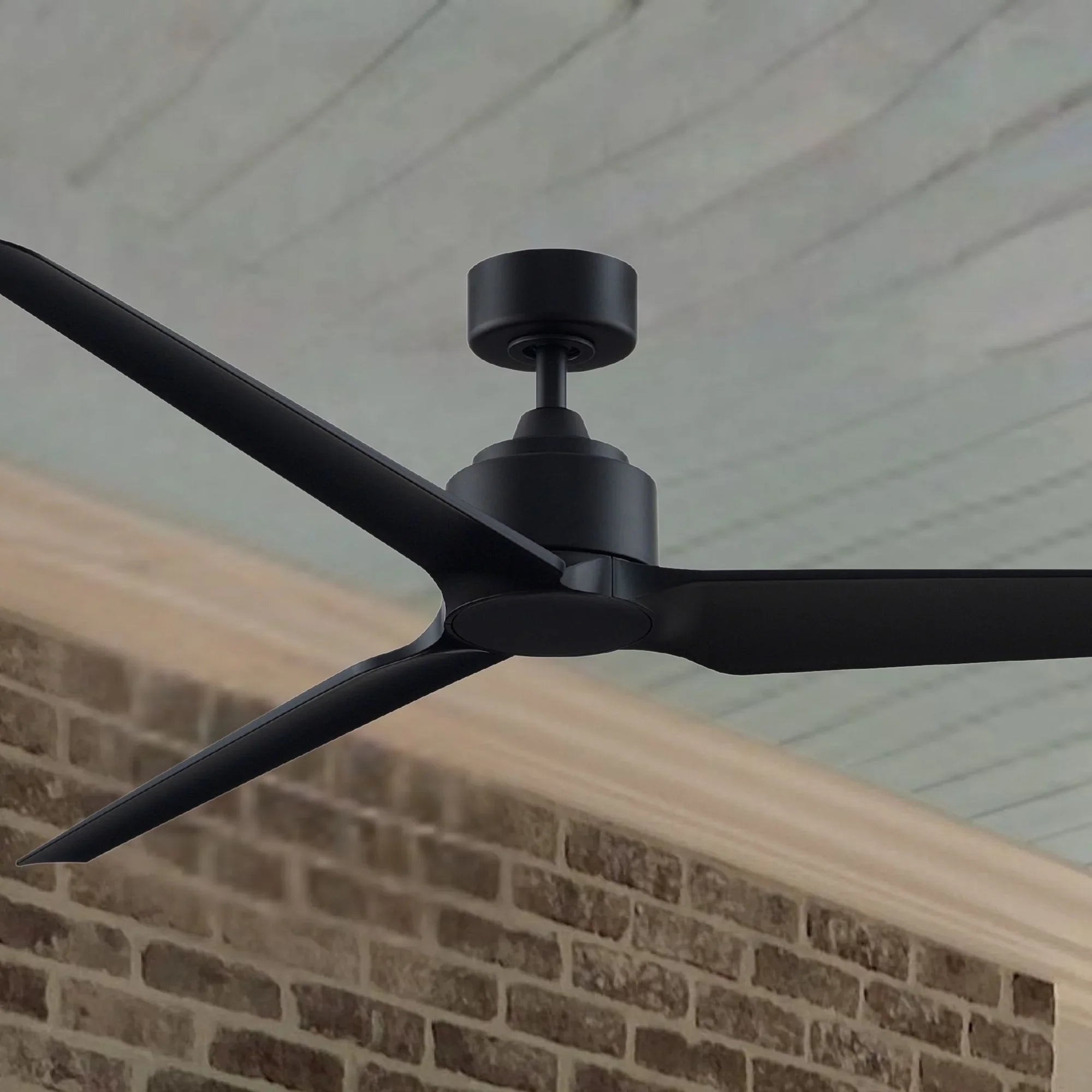 TriAire Custom Black 72" Marine Grade Motor, Blades Sold Separately