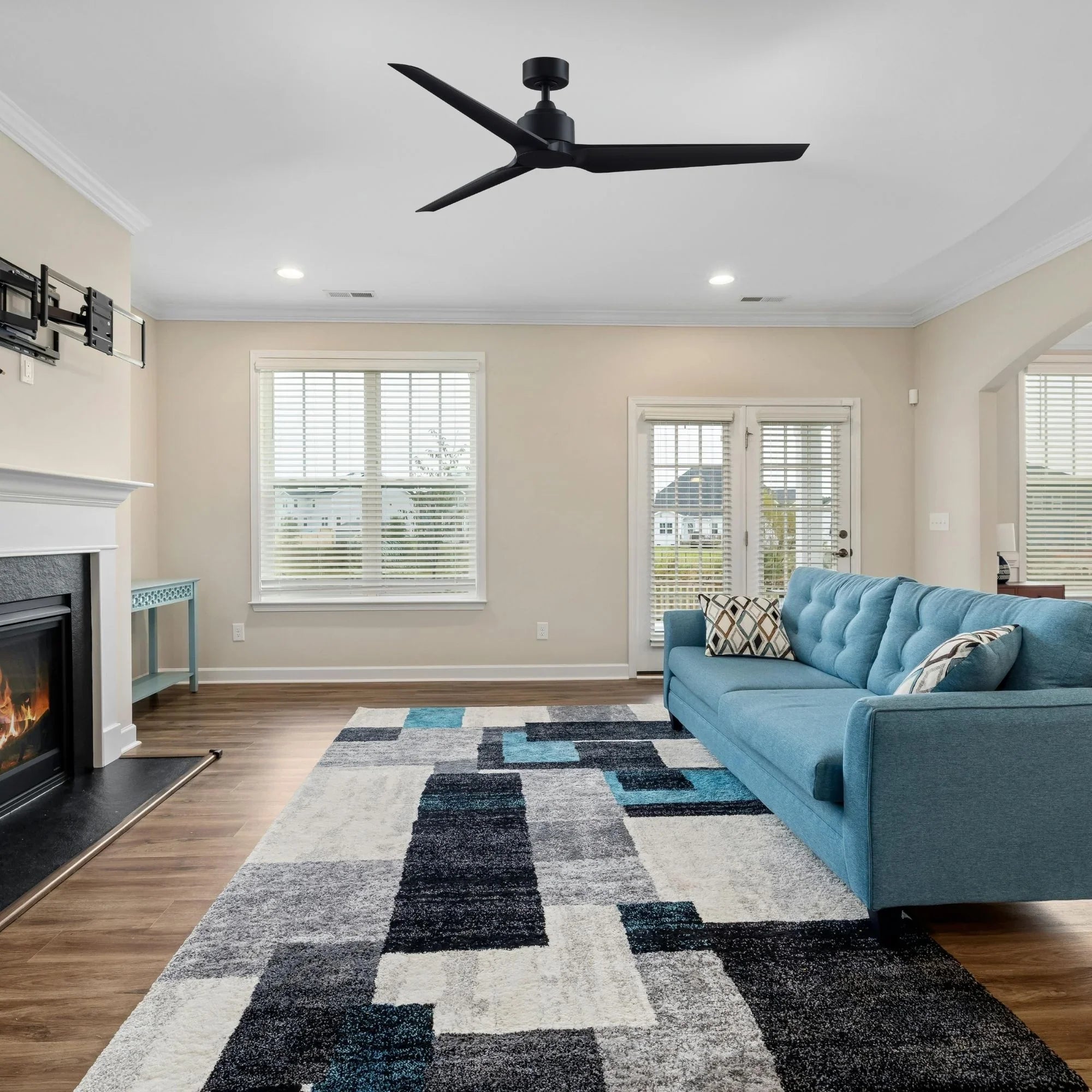 TriAire Custom Black 64" Motor, Blades Sold Separately