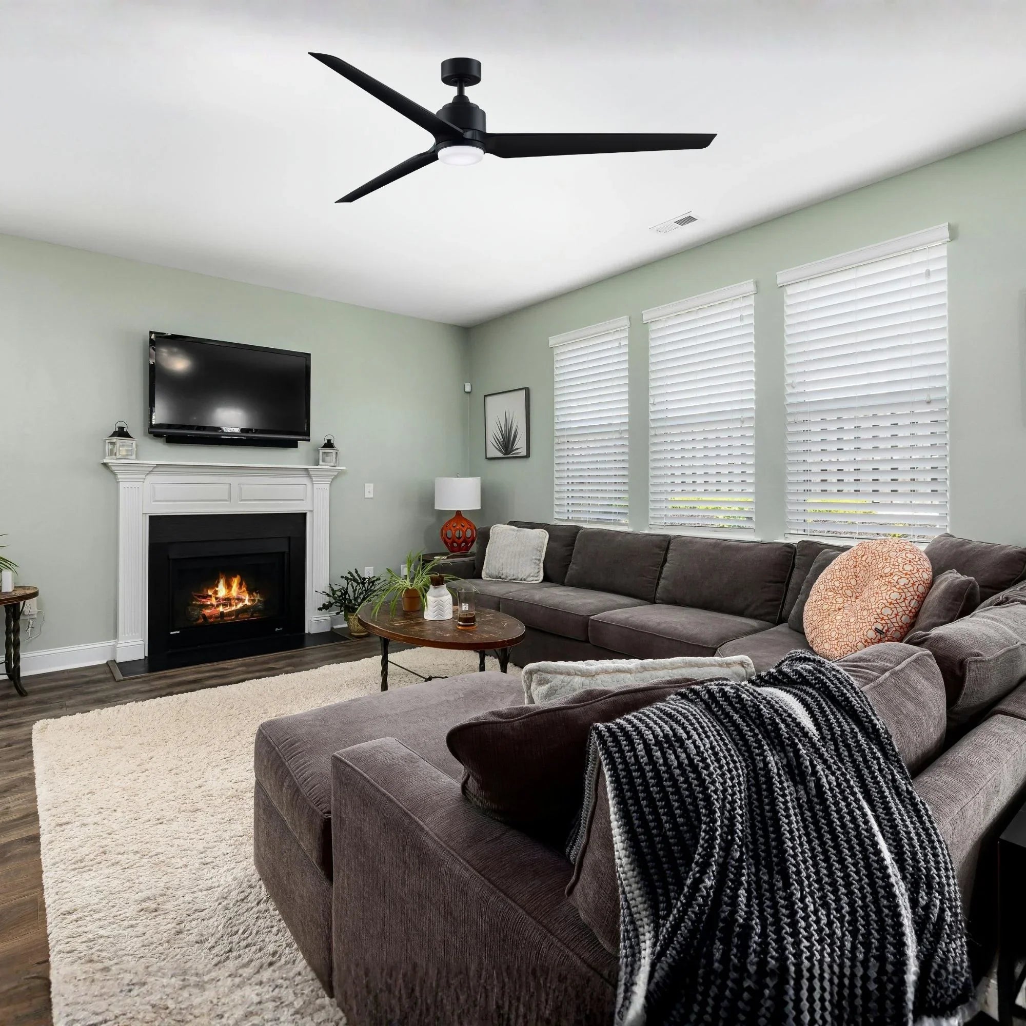 TriAire Custom Black 72" Motor, Blades Sold Separately