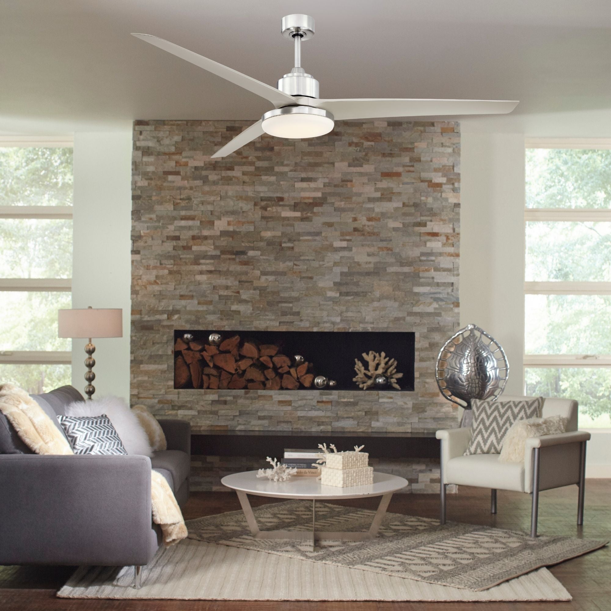 TriAire Custom Brushed Nickel 72" Motor, Blades Sold Separately
