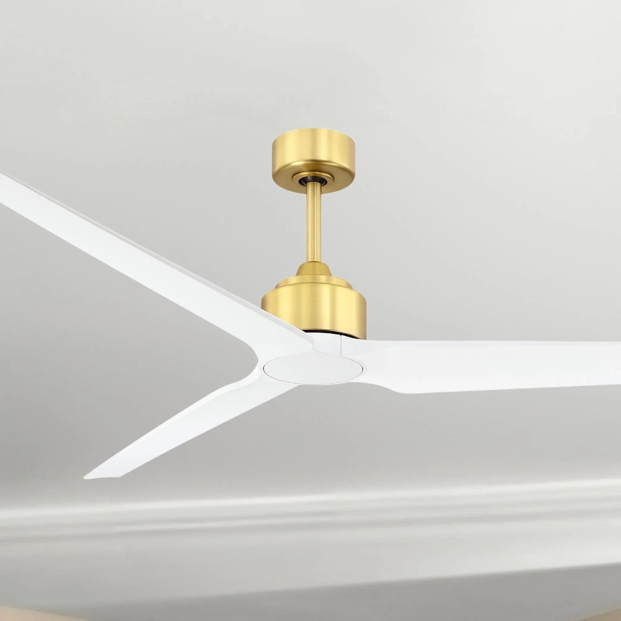 TriAire Custom Brushed Satin Brass 64" Motor, Blades Sold Separately