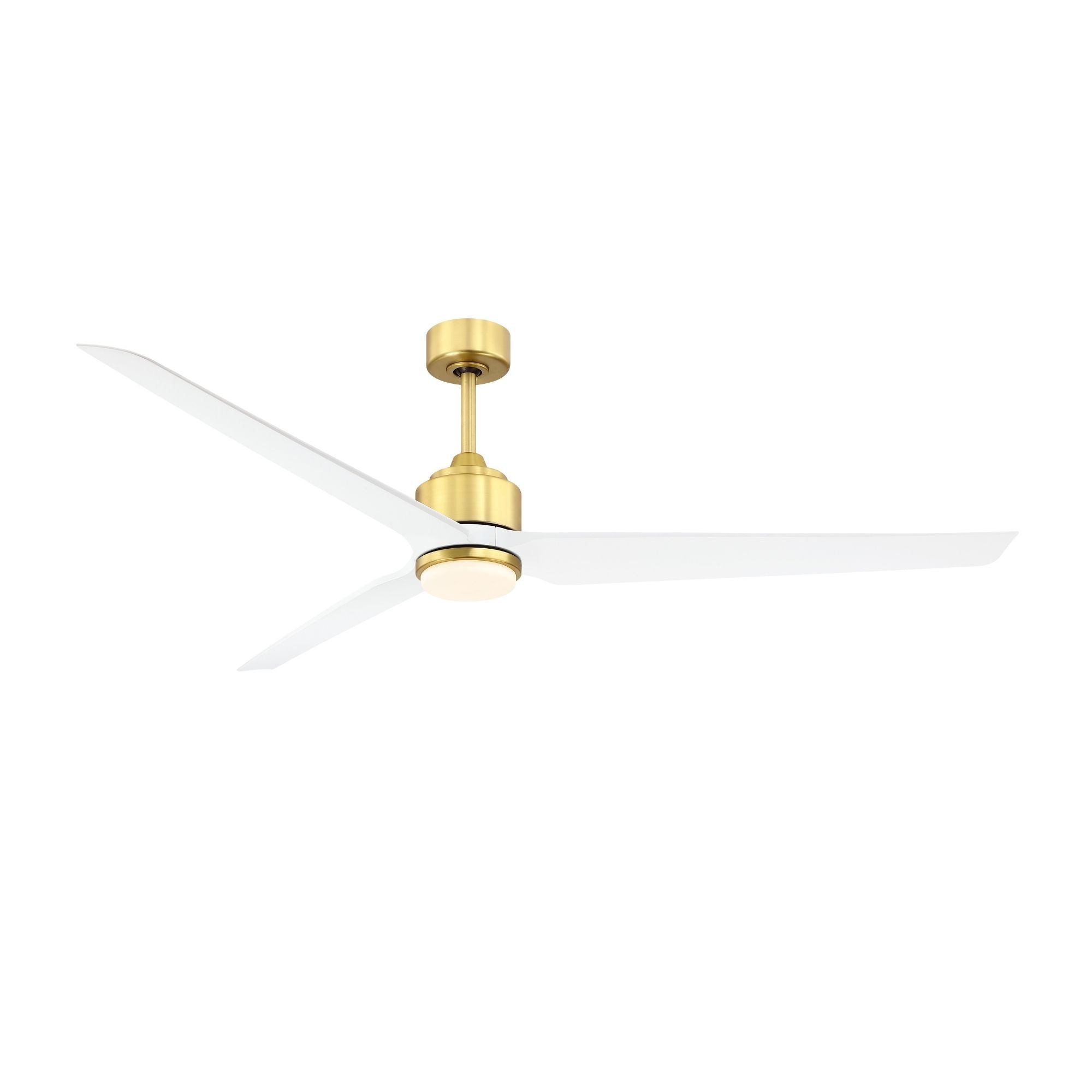 TriAire Custom Brushed Satin Brass 72" Motor, Blades Sold Separately - Bees Lighting