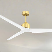 TriAire Custom Brushed Satin Brass 84" Motor, Blades Sold Separately