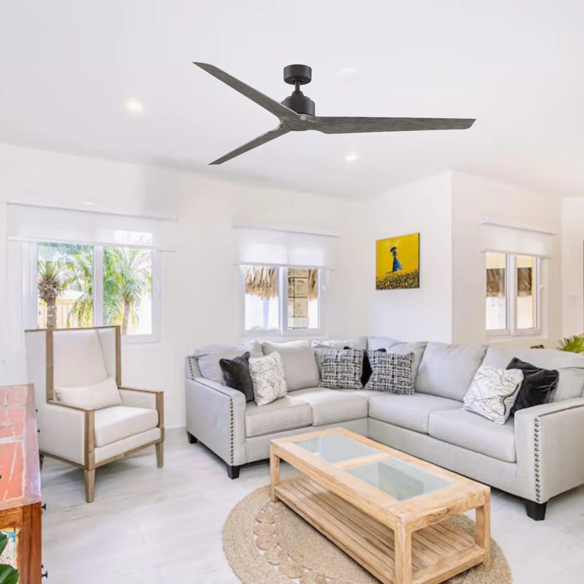 TriAire Custom Matte Greige 72" Motor, Blades Sold Separately