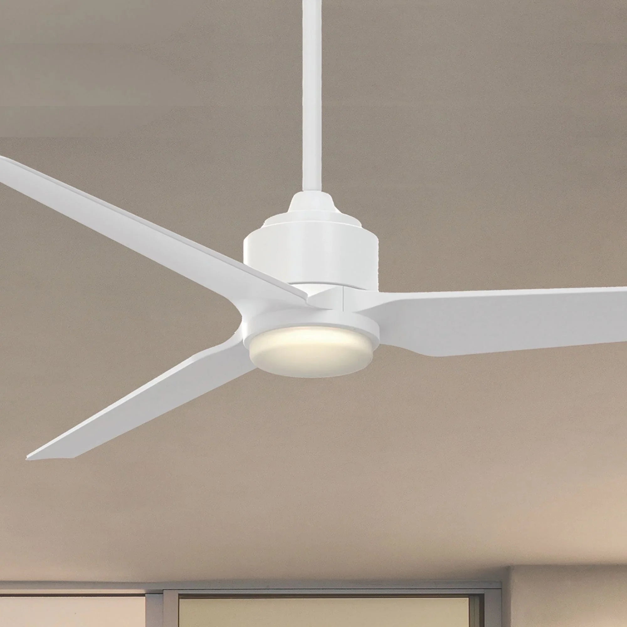 TriAire Custom Matte White 64" Marine Grade Motor, Blades Sold Separately