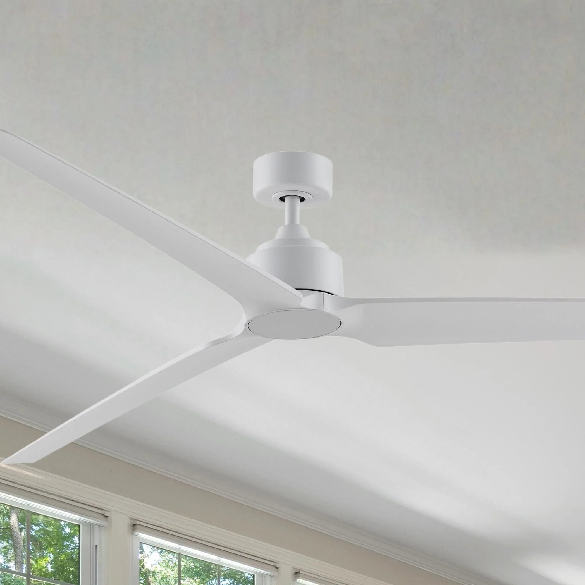 TriAire Custom Matte White 84" Marine Grade Motor, Blades Sold Separately