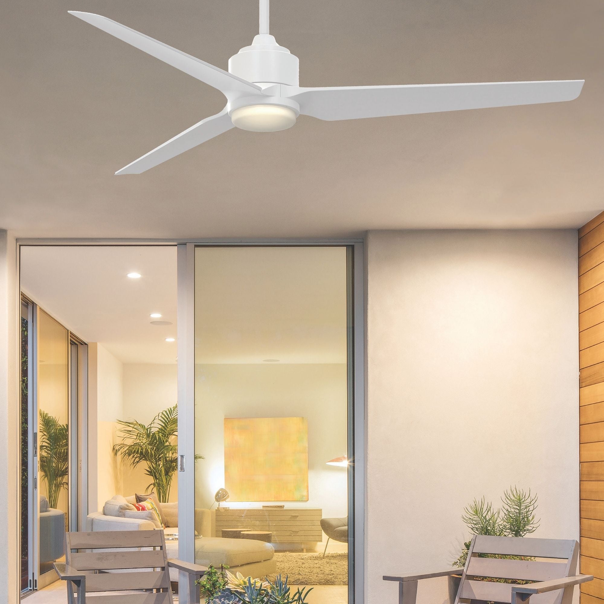 TriAire Custom Matte White 64" Motor, Blades Sold Separately