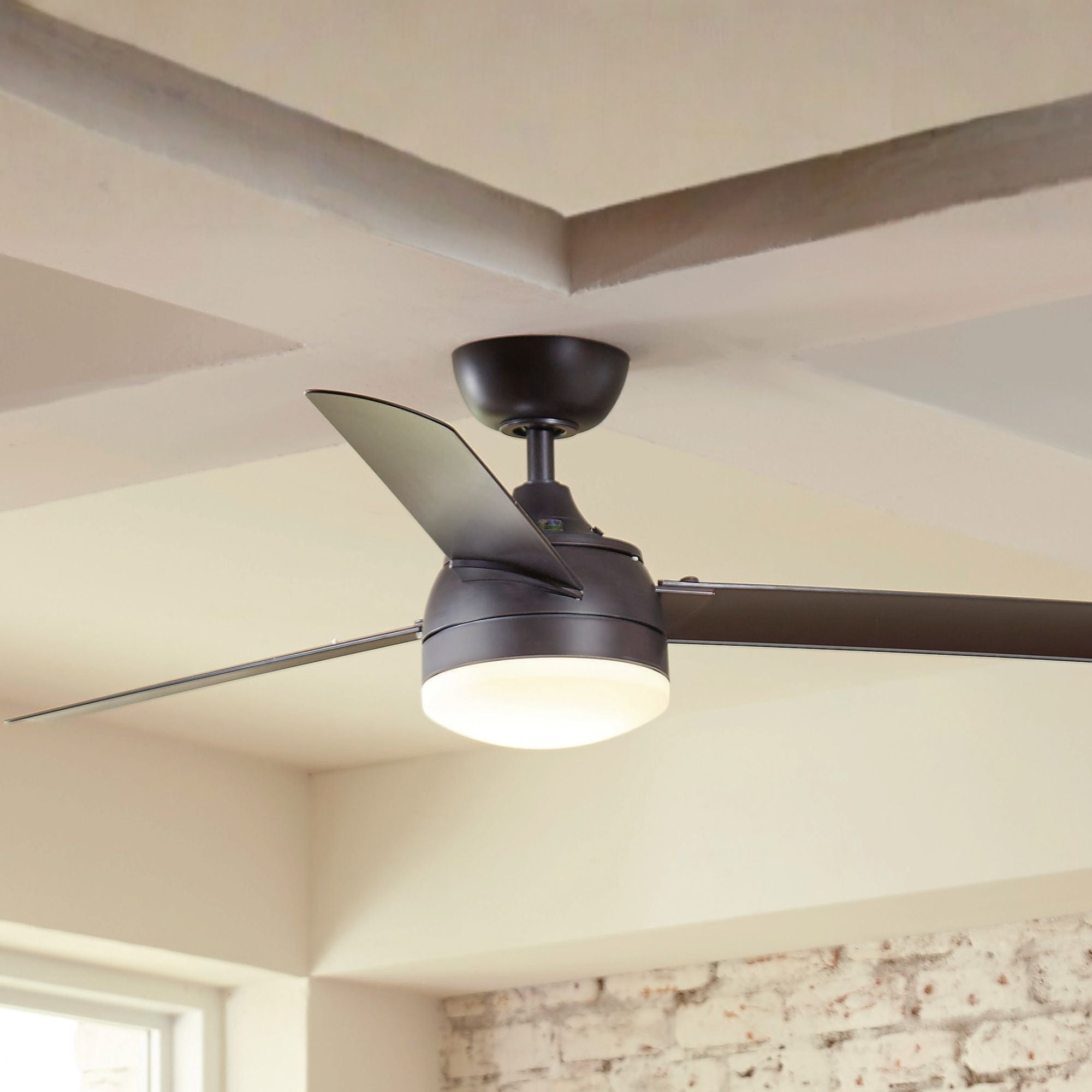 Xeno 56" Dark Bronze Wet Rated LED Ceiling Fan with Remote