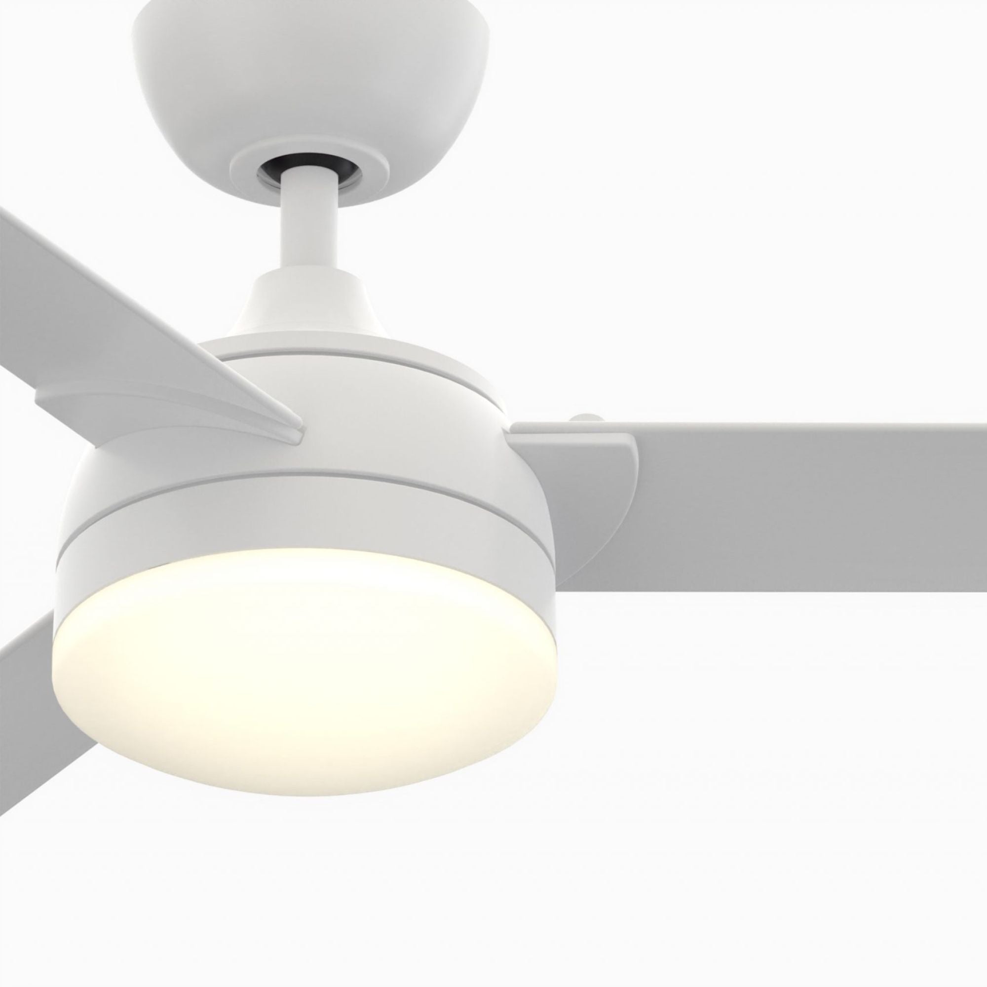 Xeno 56" Matte White Wet Rated LED Ceiling Fan with Remote
