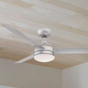 Xeno 56" Silver Wet Rated LED Ceiling Fan with Remote