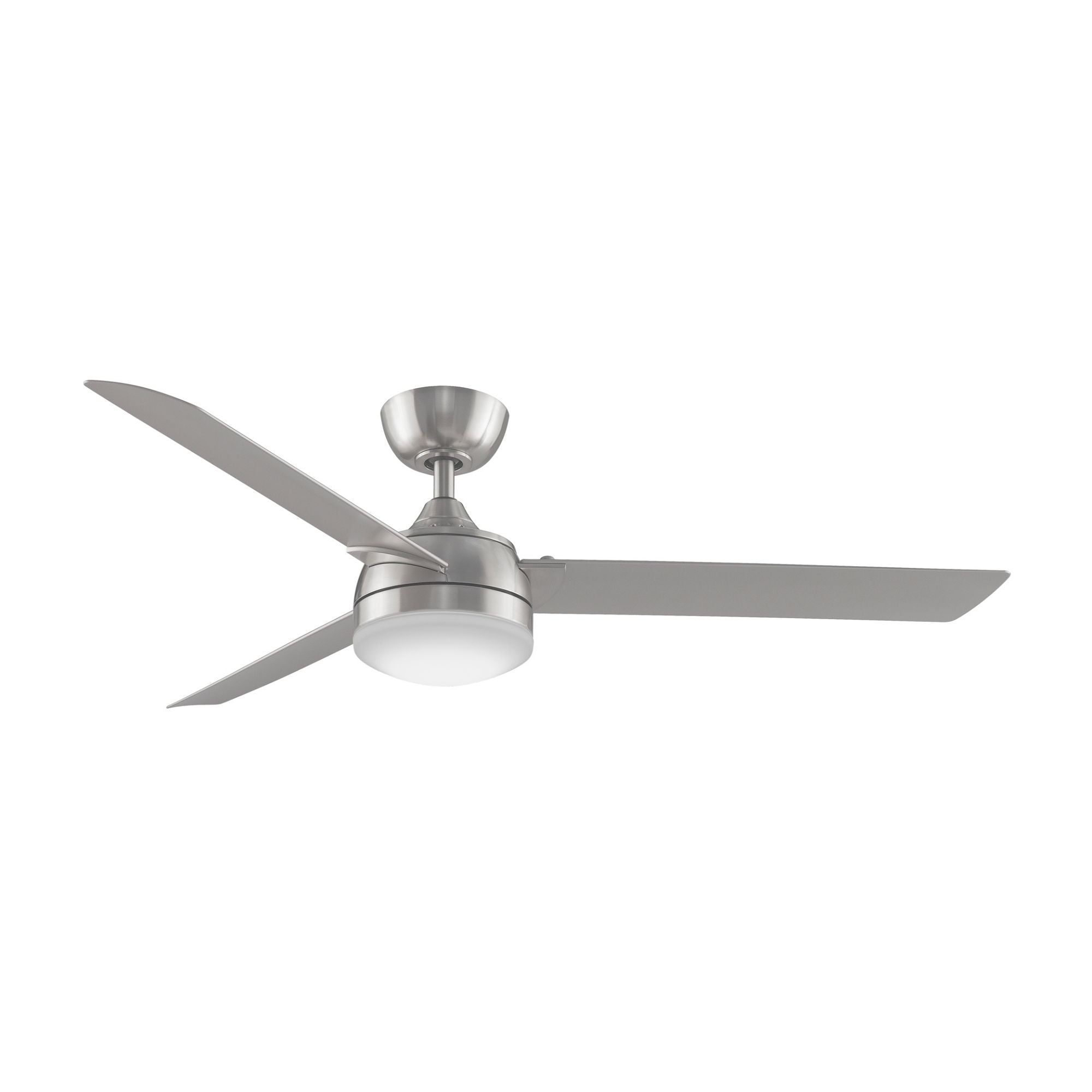 Xeno 56" Brushed Nickel Damp Rated LED Ceiling Fan with Remote