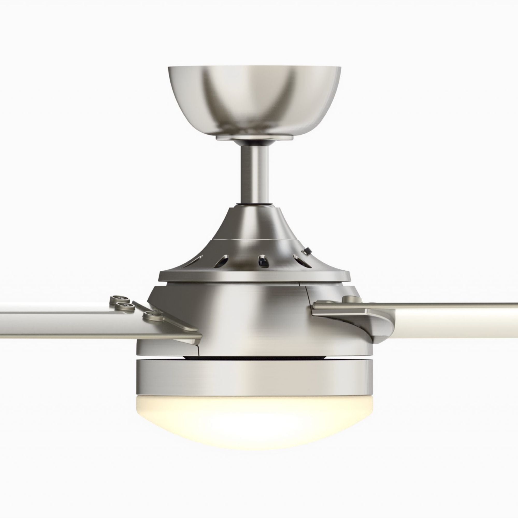 Xeno 56" Brushed Nickel Damp Rated LED Ceiling Fan with Remote