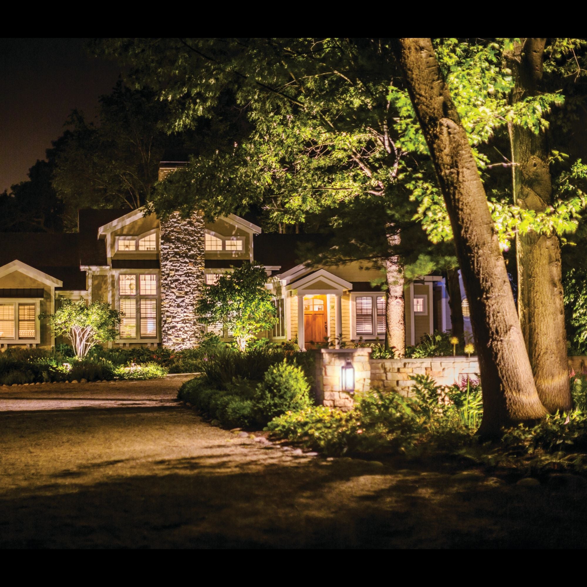 12V Side Throw Landscape In-Ground Light Brass