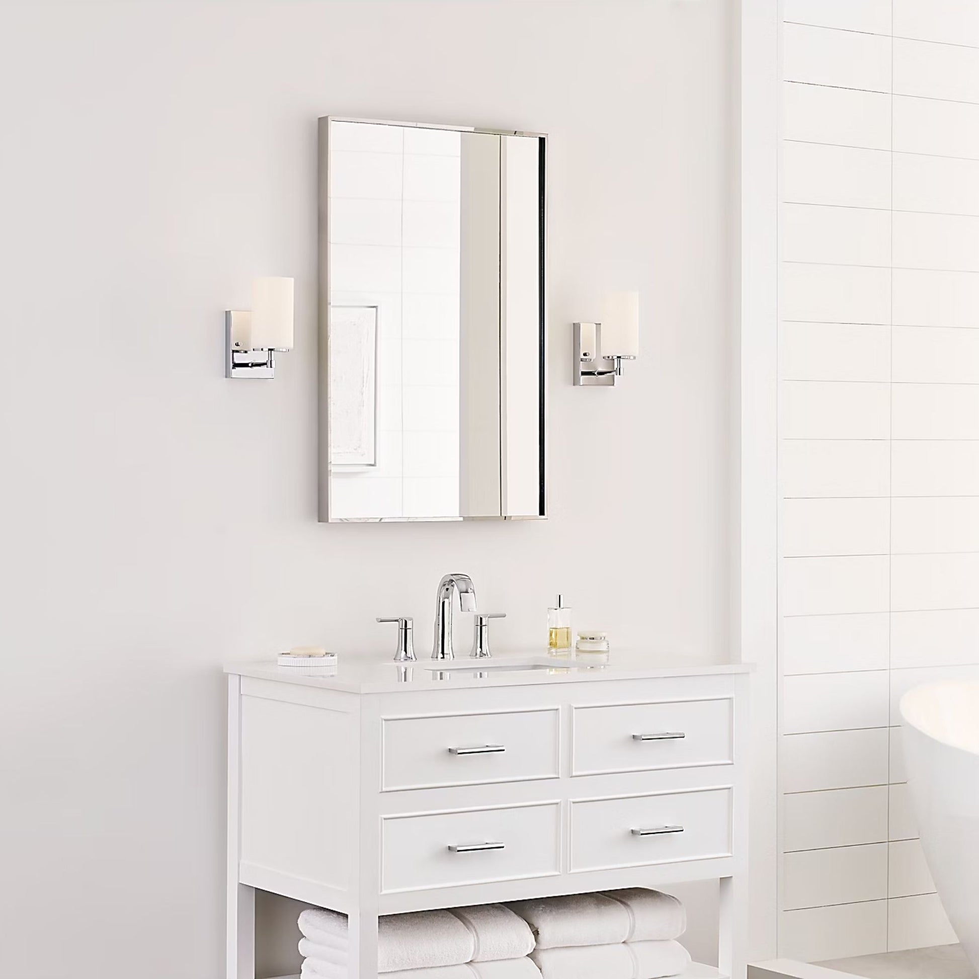 Generation Lighting - Alturas 9" LED Bath Sconce, Chrome Finish | Bees Lighting