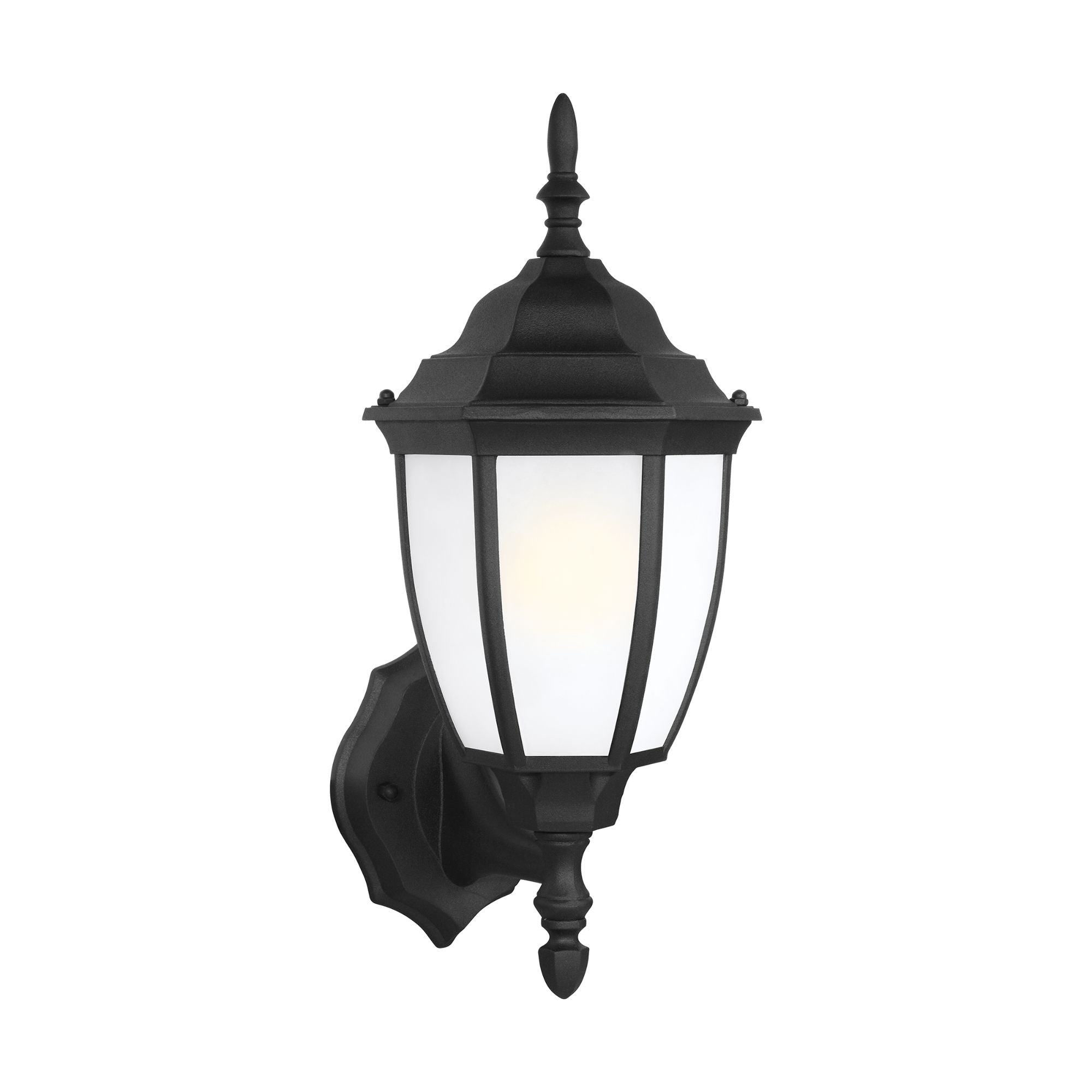 Bakersville 16" Outdoor Wall Lantern 89940, Black Finish