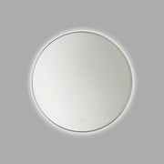 Cadre Round Mirror 30" x 30", Brushed Nickel Finish