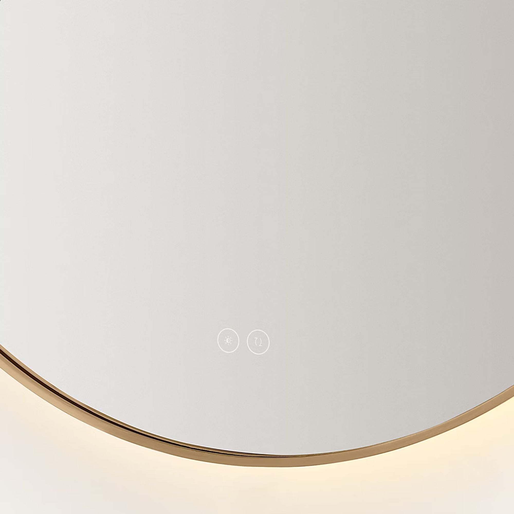 Cadre Round Mirror 30" x 30", Brushed Nickel Finish