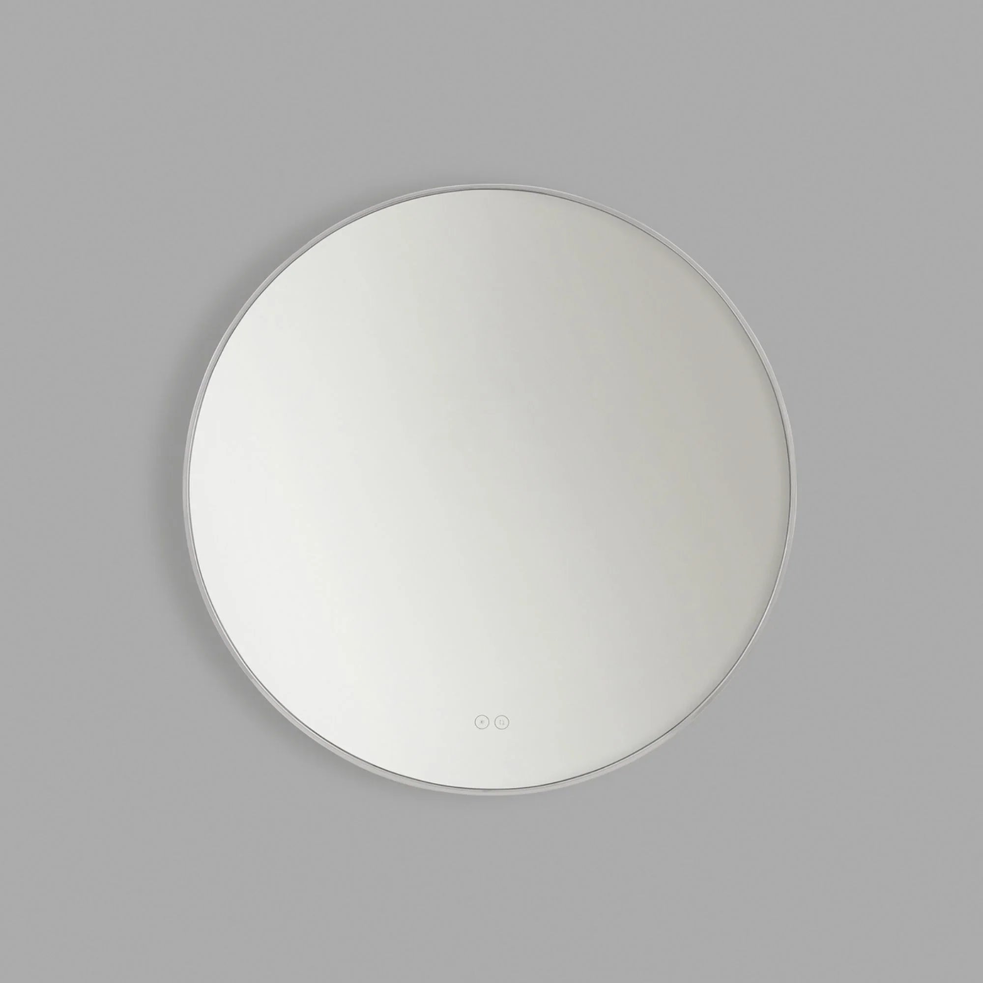 Cadre Round Mirror 30" x 30", Chrome Finish