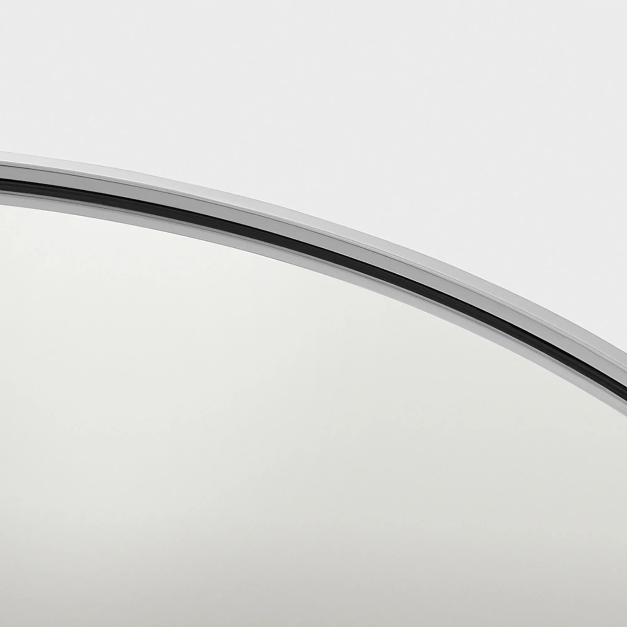 Cadre Round Mirror 30" x 30", Chrome Finish