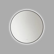 Cadre Round Mirror 30" x 30", Midnight Black Finish