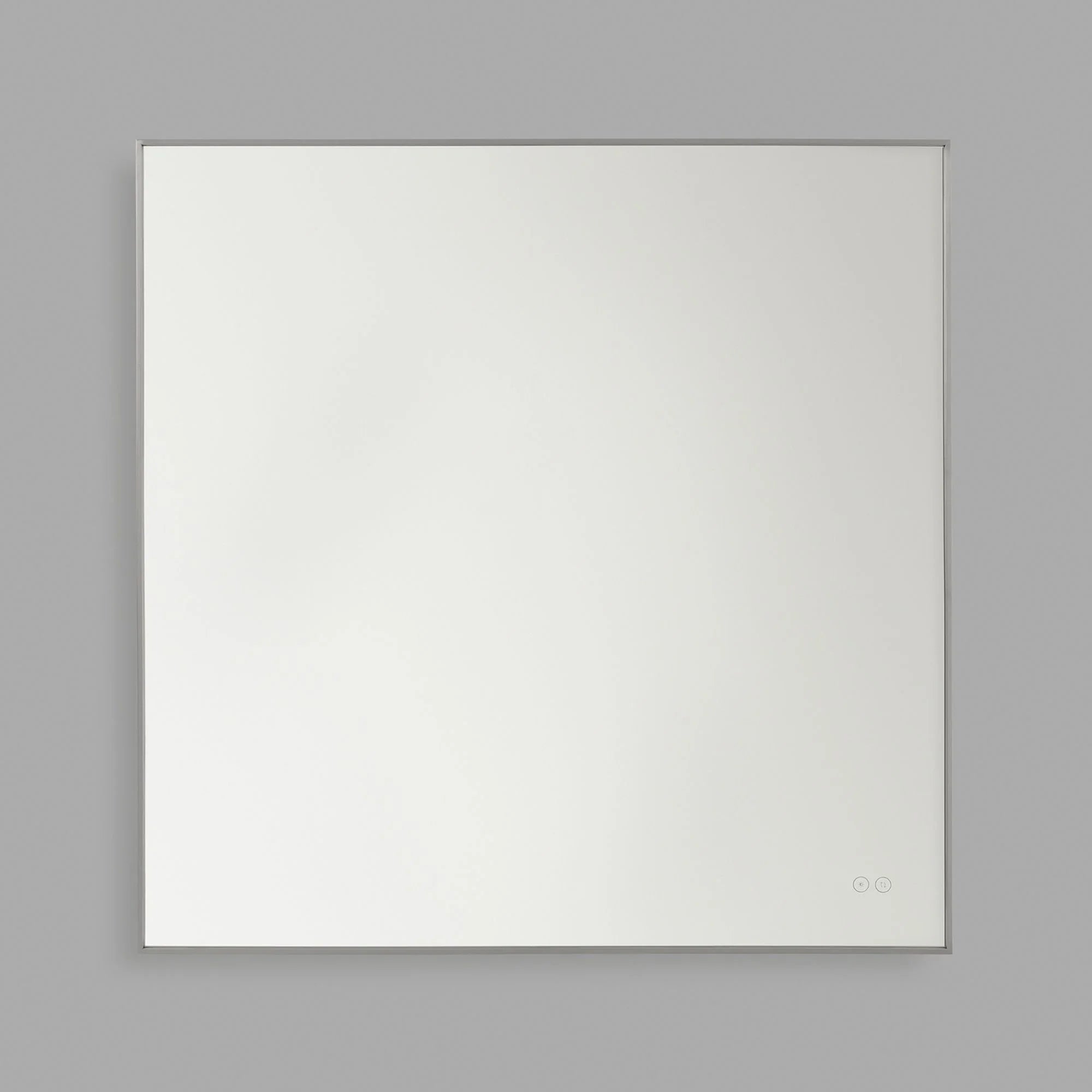 Cadre Square Mirror 36" x 36", Brushed Nickel Finish