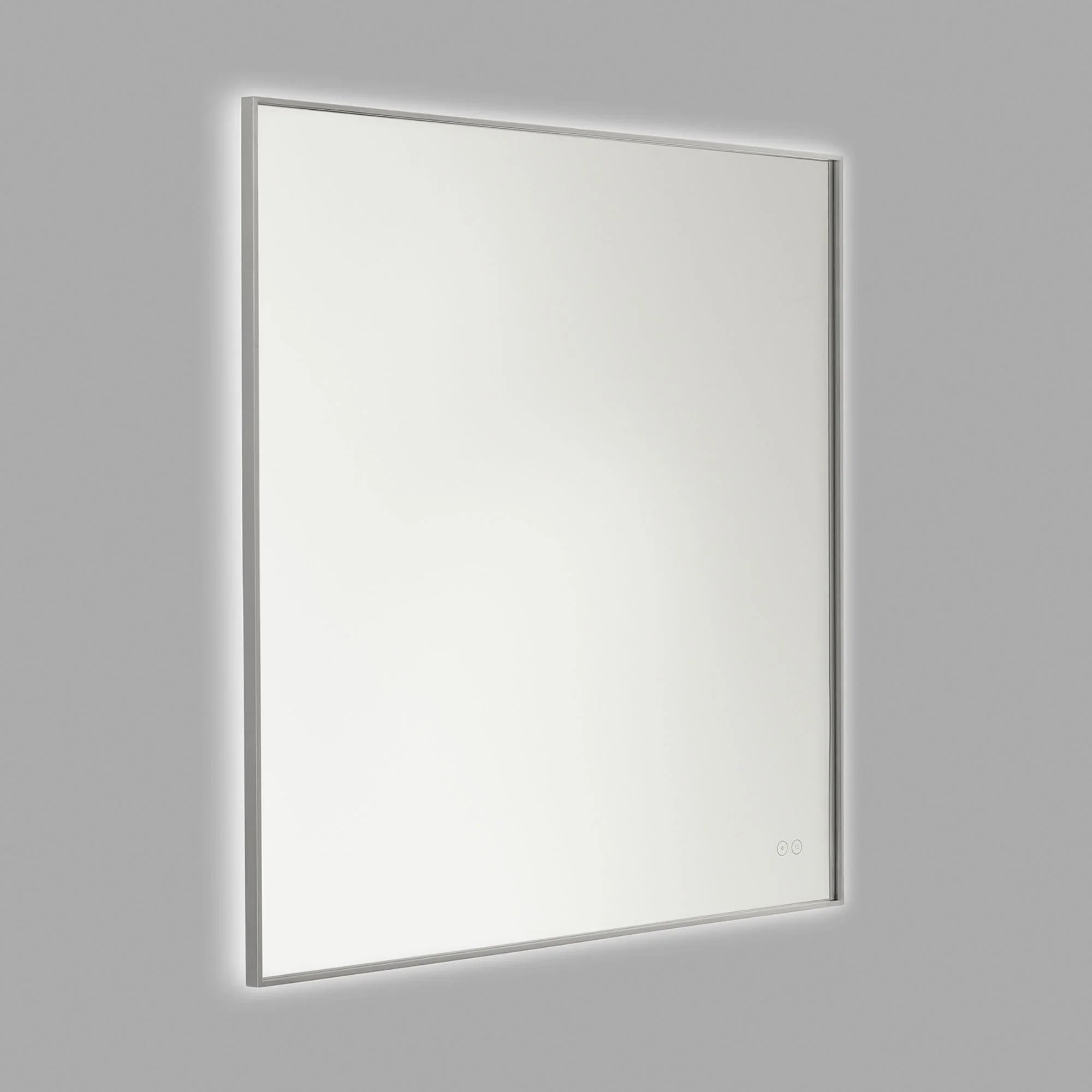 Cadre Square Mirror 36" x 36", Brushed Nickel Finish