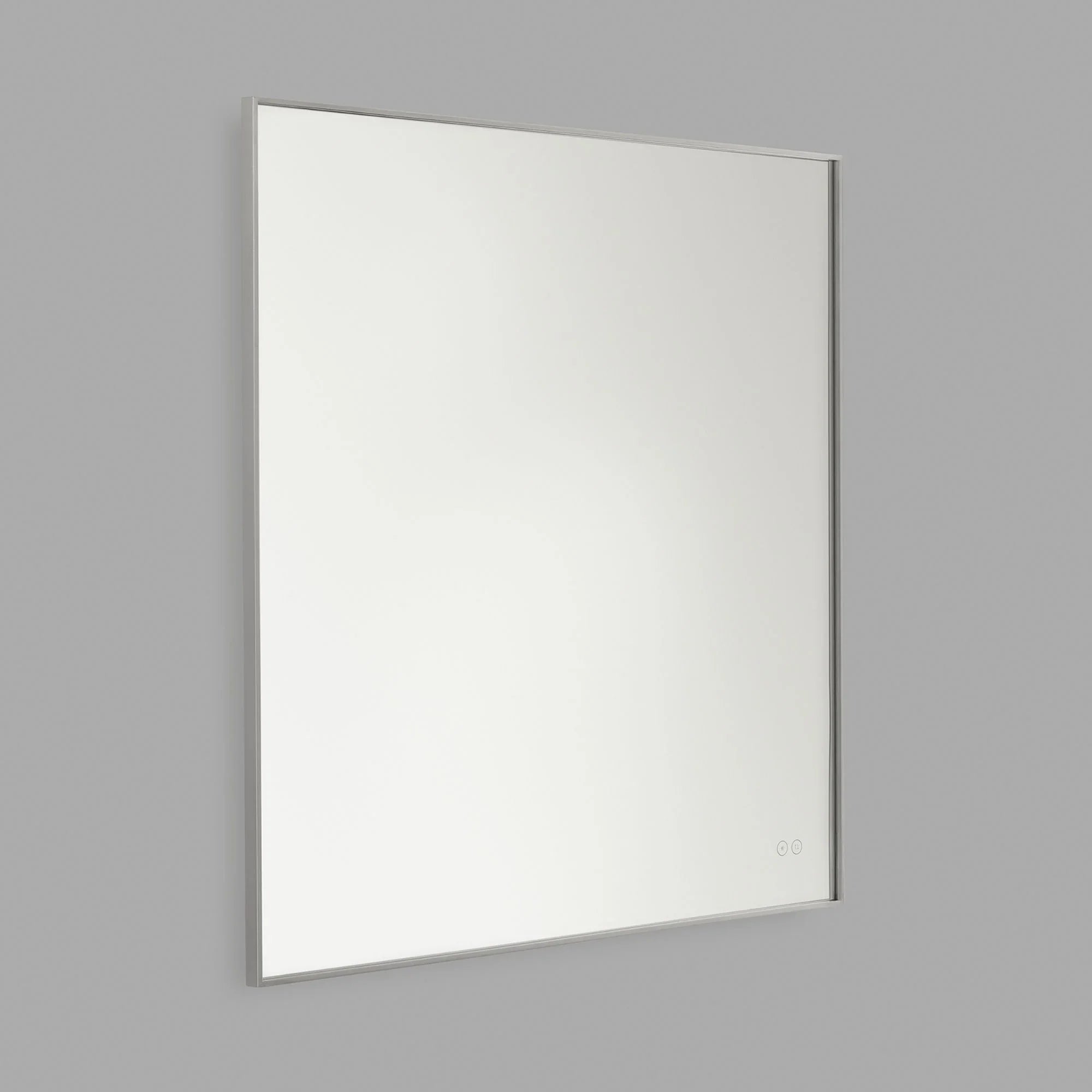 Cadre Square Mirror 36" x 36", Brushed Nickel Finish