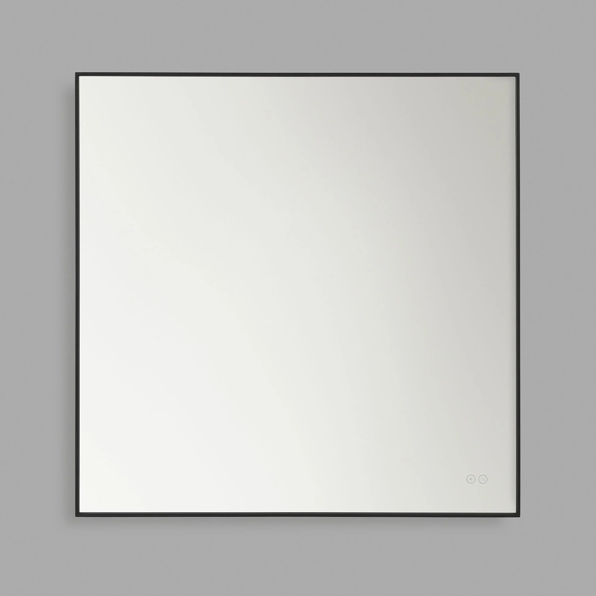 Cadre Square Mirror 36" x 36", Midnight Black Finish