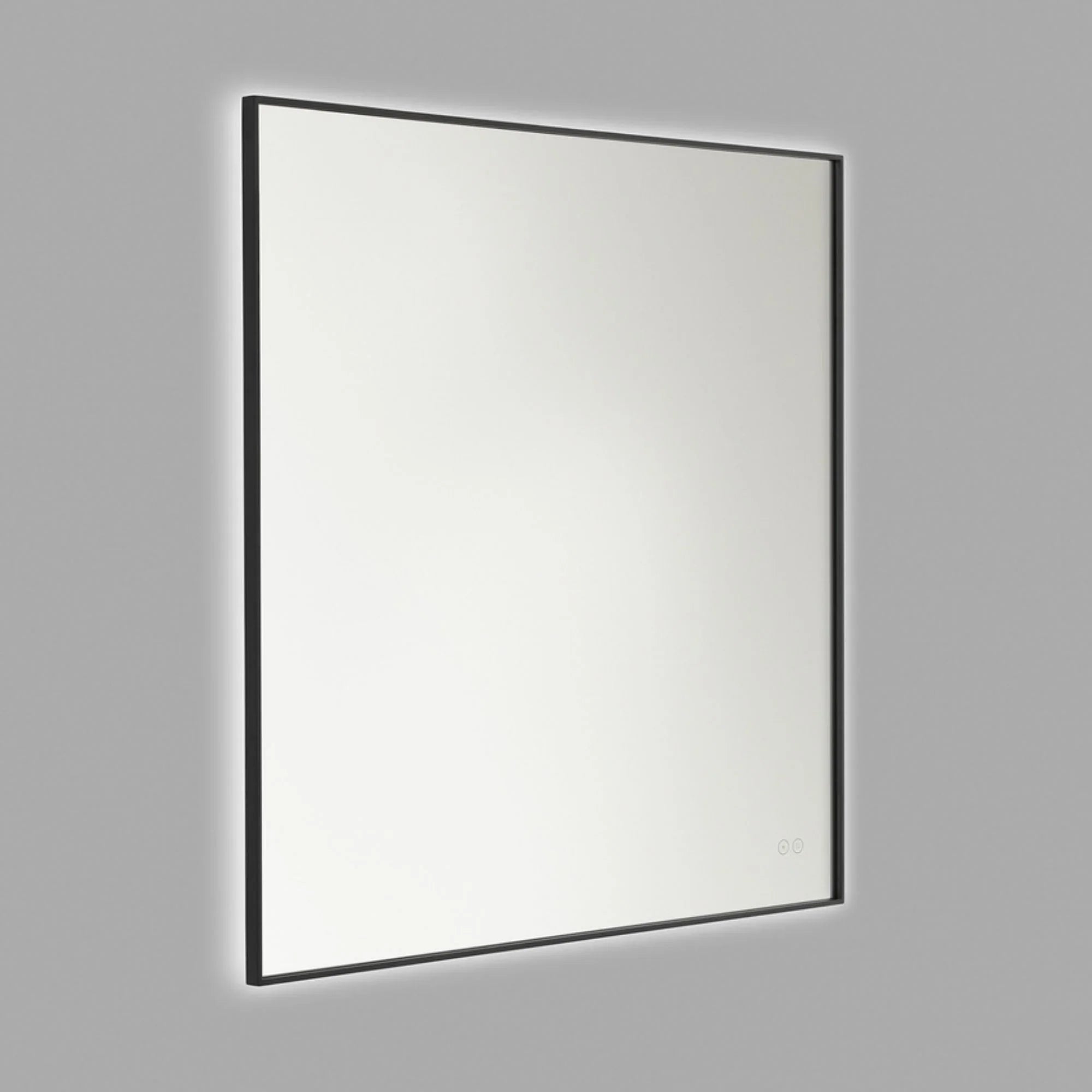 Cadre Square Mirror 36" x 36", Midnight Black Finish