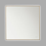 Cadre Square Mirror 36" x 36", Satin Brass Finish