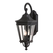 Cotswold Lane 24" 3-Light Medium Lantern, Black Finish with Clear Glass
