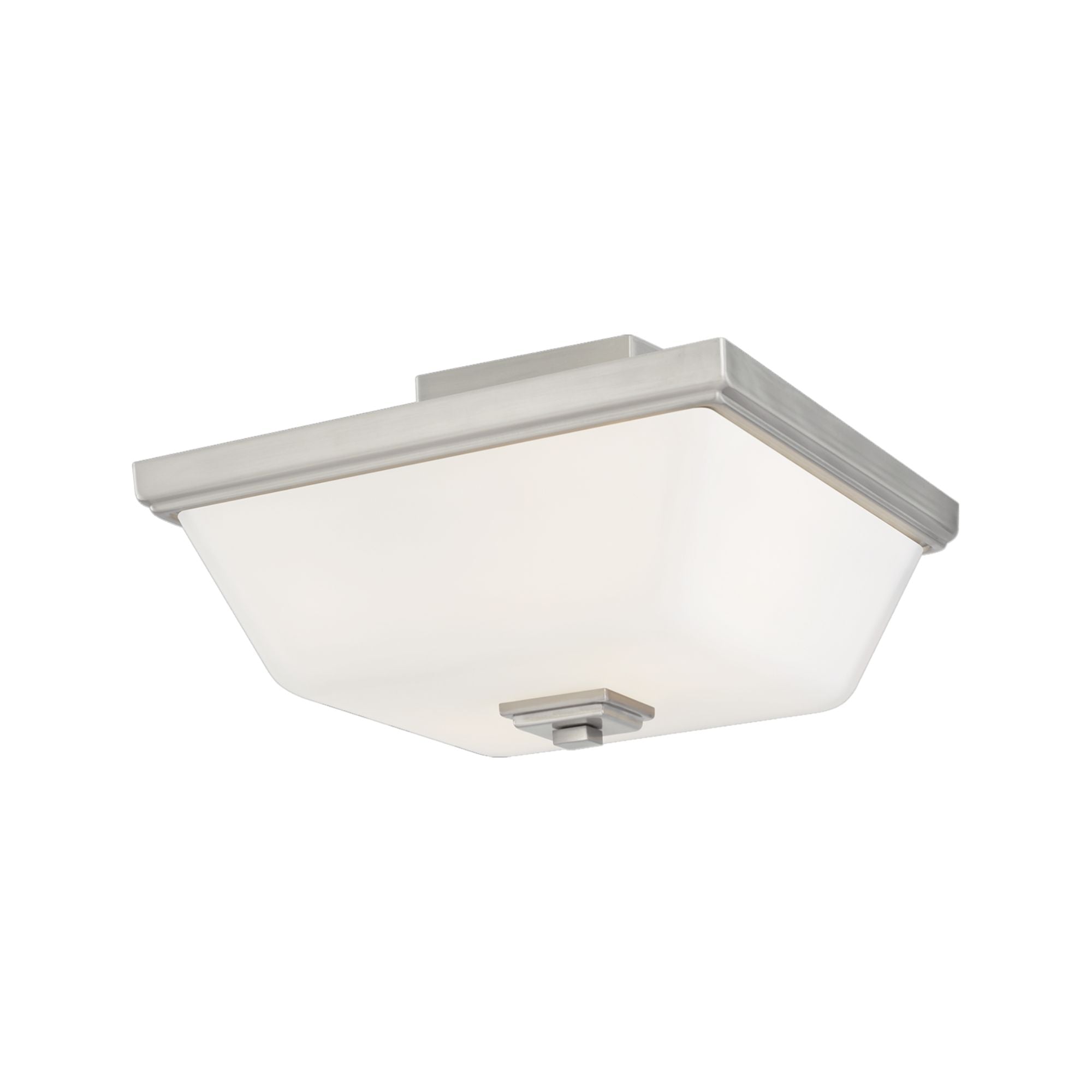 Ellis Harper 13" 2-Light LED Semi Flush Mount, Brushed Nickel Finish