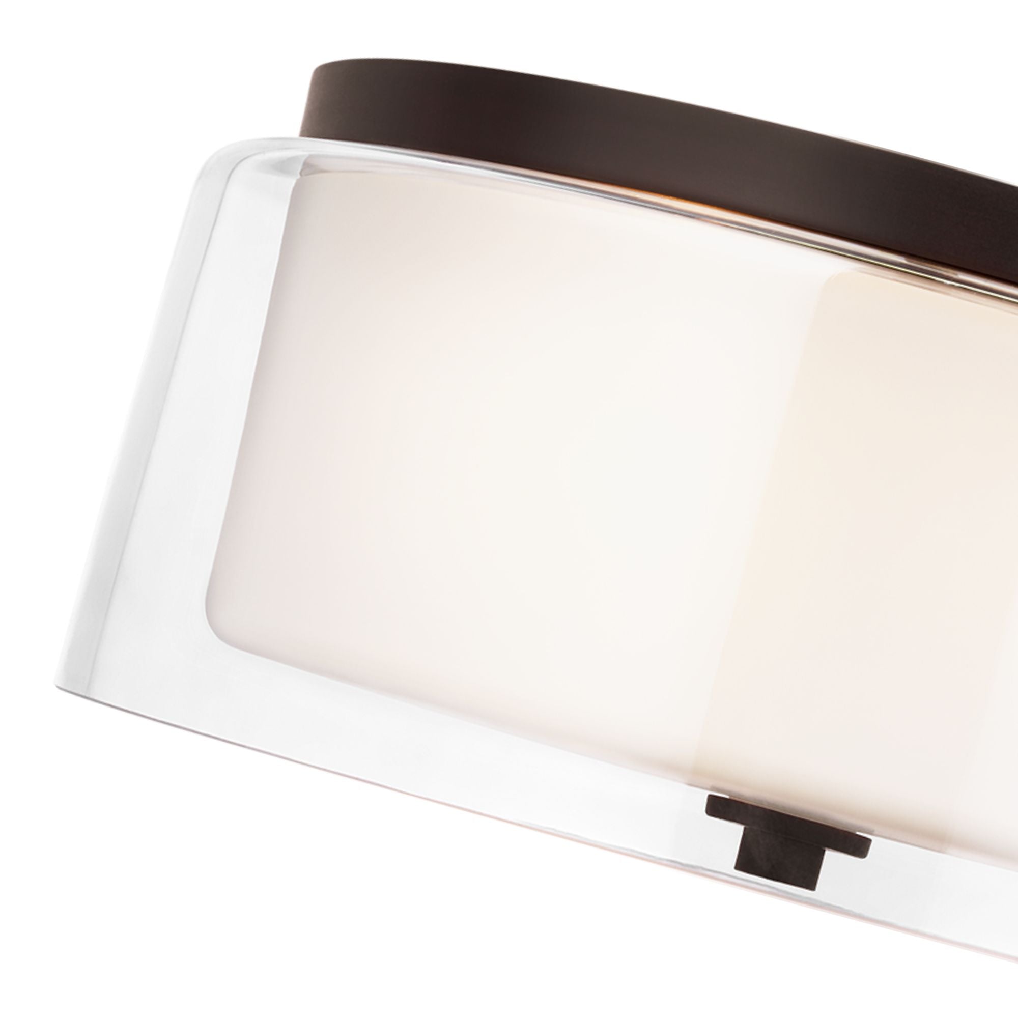 Elmwood Park 14" 2-Light LED Flush Mount, Bronze Finish