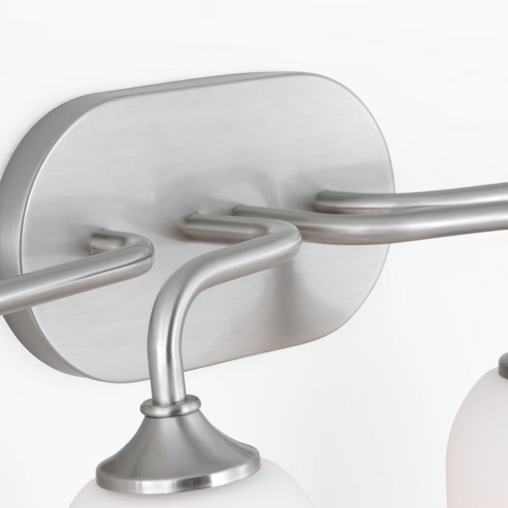 Emile 31" 4-Light X-Large Vanity, Brushed Steel Finish