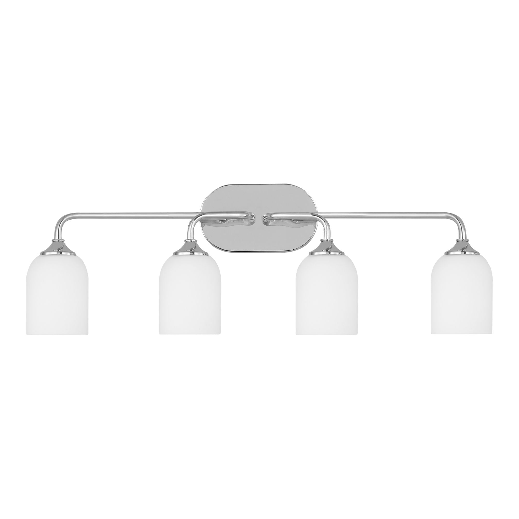 Emile 31" 4-Light X-Large Vanity, Chrome Finish