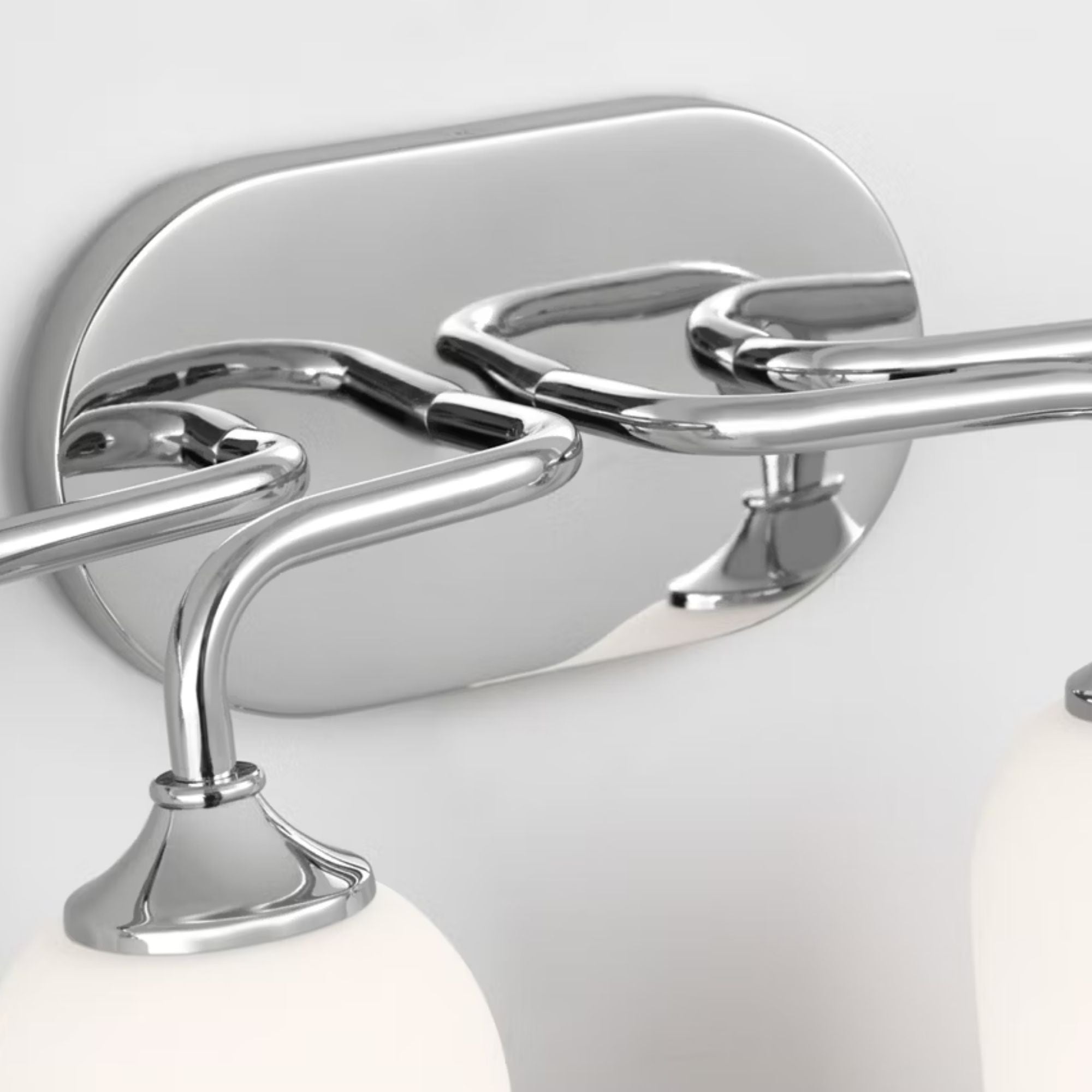 Emile 31" 4-Light X-Large Vanity, Chrome Finish
