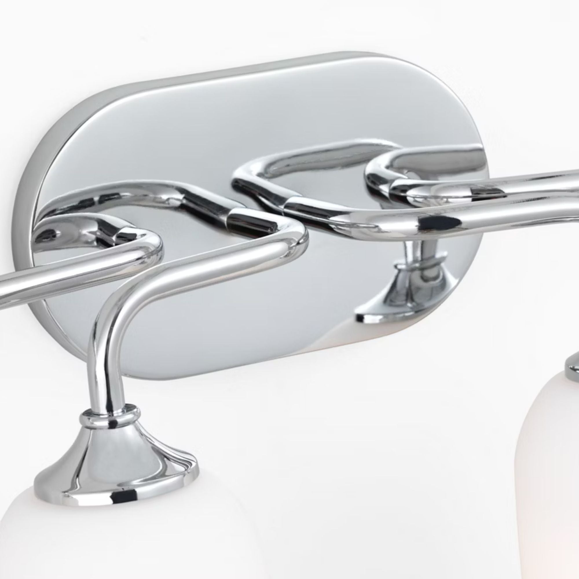 Emile 31" 4-Light X-Large Vanity, Chrome Finish