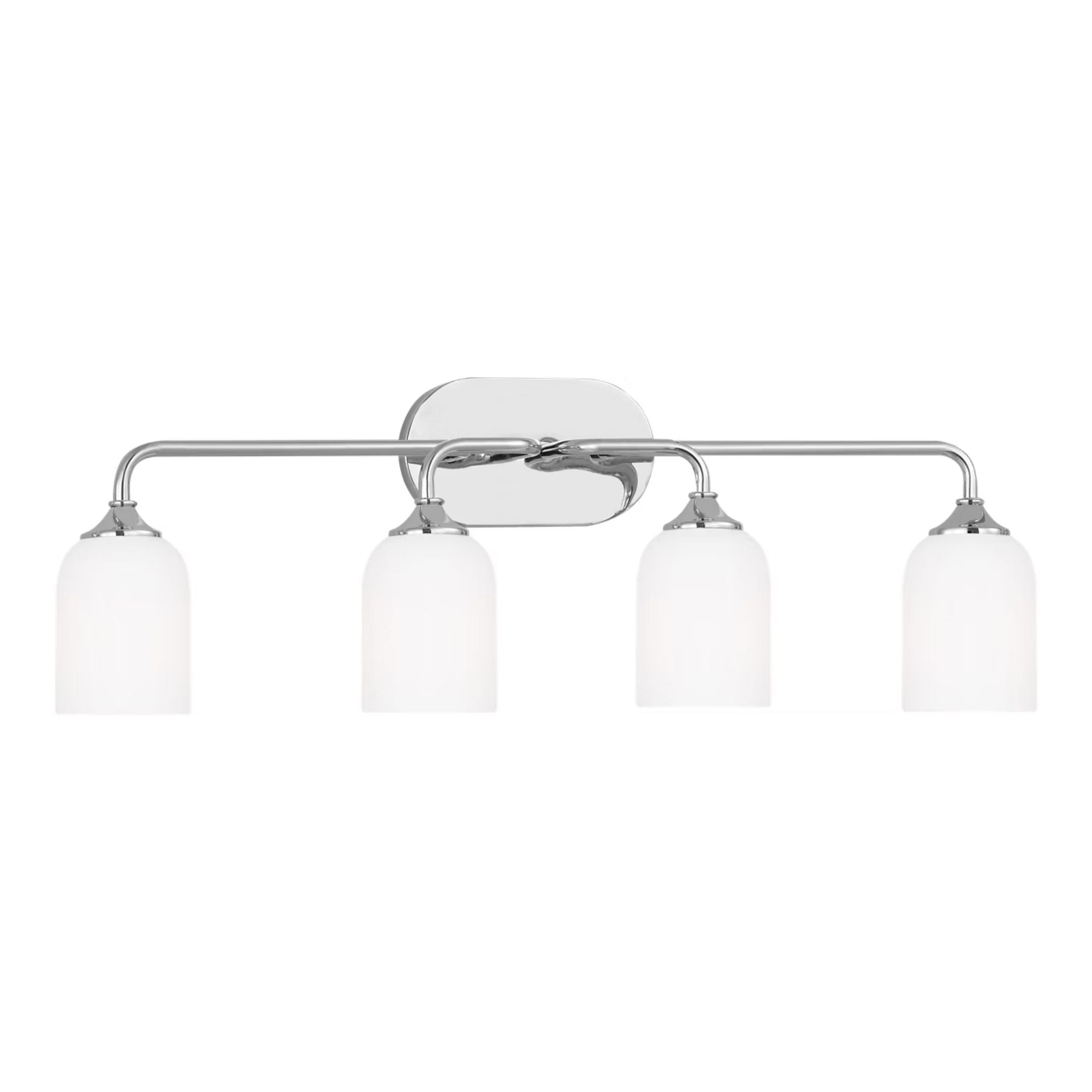 Emile 31" 4-Light X-Large Vanity, Chrome Finish