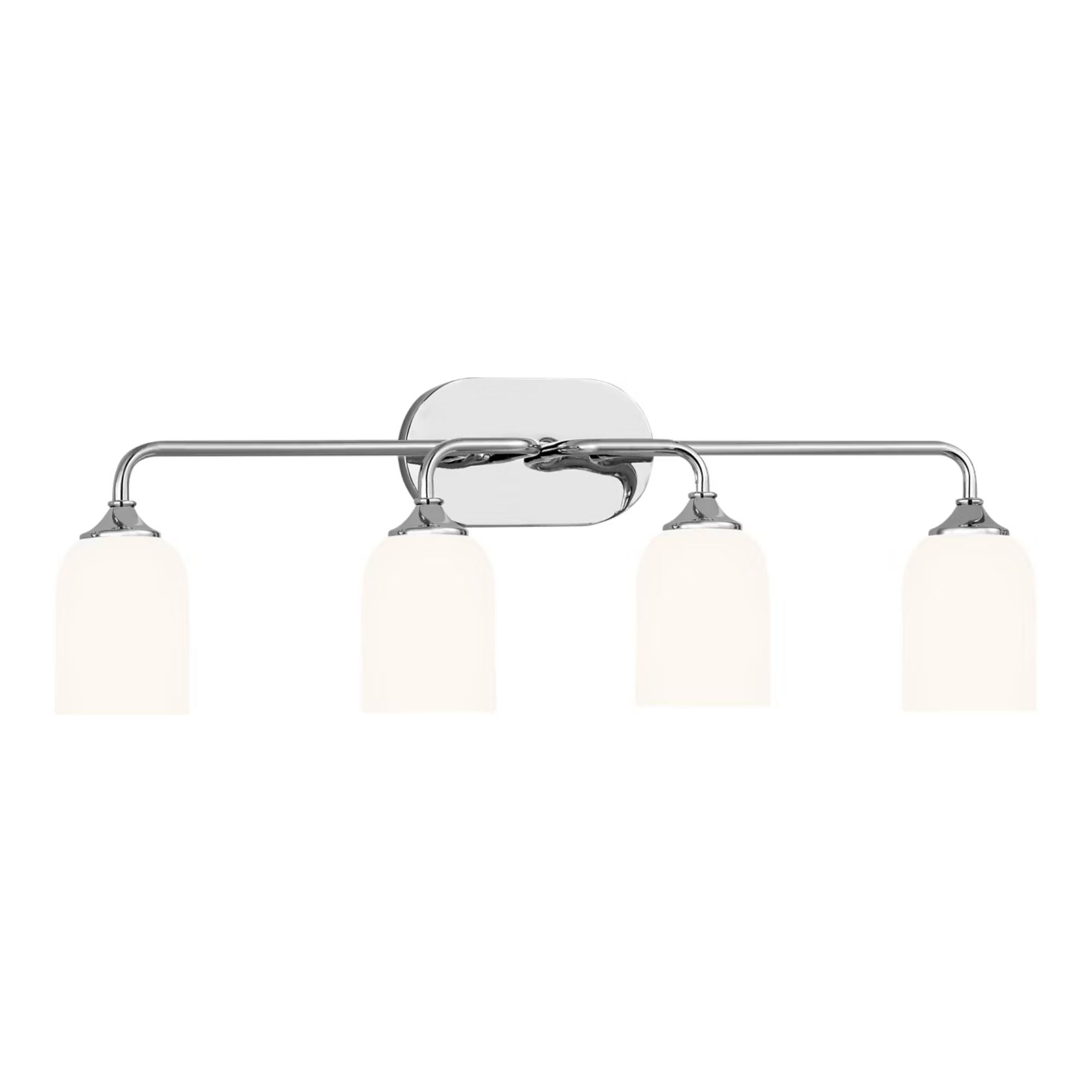 Emile 31" 4-Light X-Large Vanity, Chrome Finish