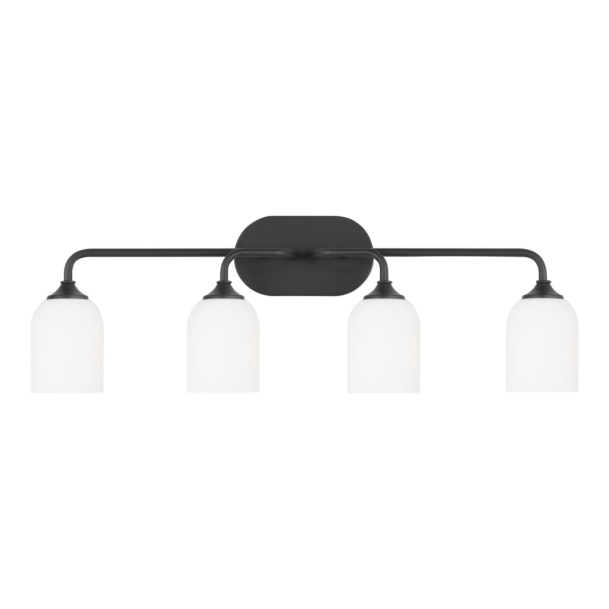 Emile 31" 4-Light X-Large Vanity, Midnight Black Finish