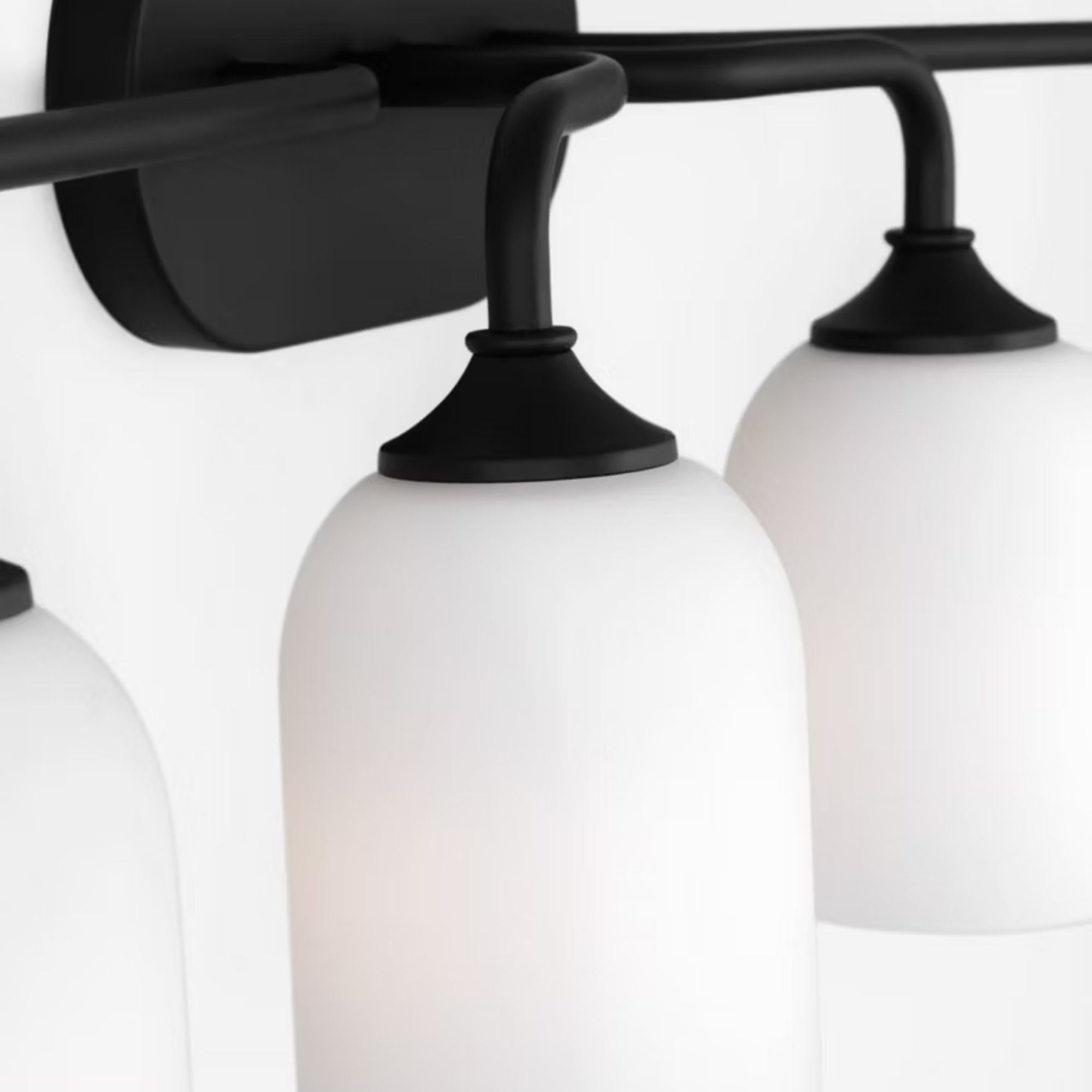 Emile 31" 4-Light X-Large Vanity, Midnight Black Finish