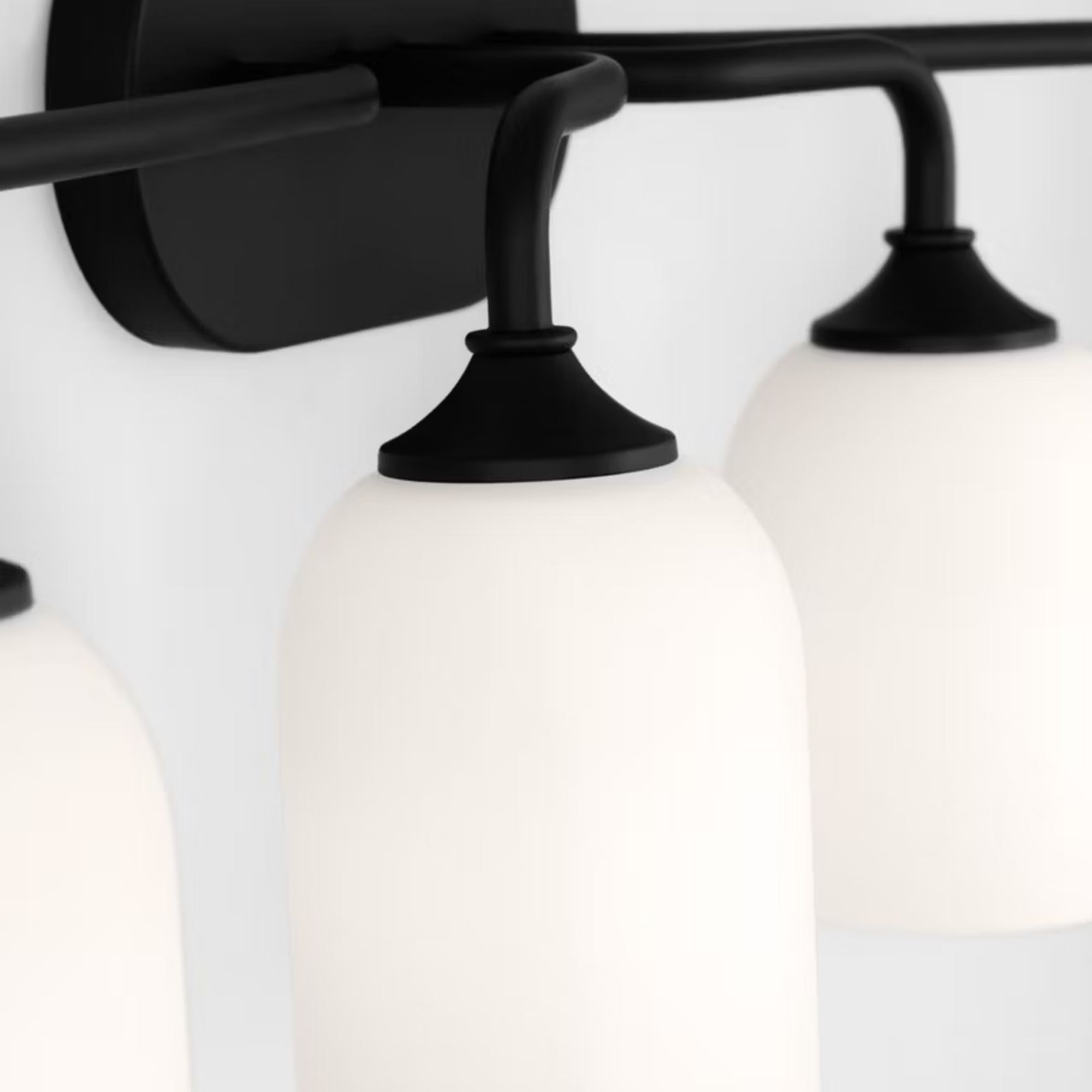 Emile 31" 4-Light X-Large Vanity, Midnight Black Finish