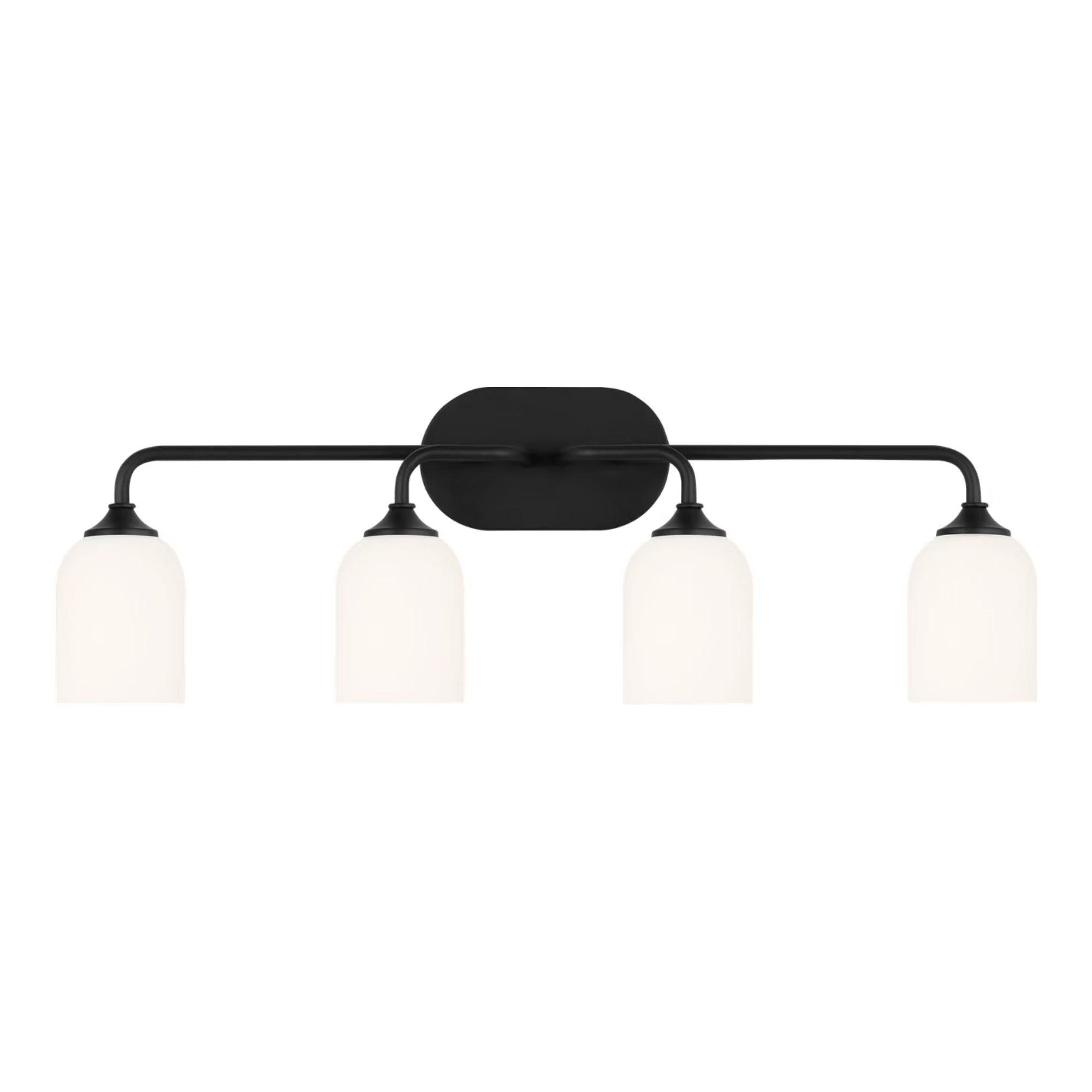 Emile 31" 4-Light X-Large Vanity, Midnight Black Finish
