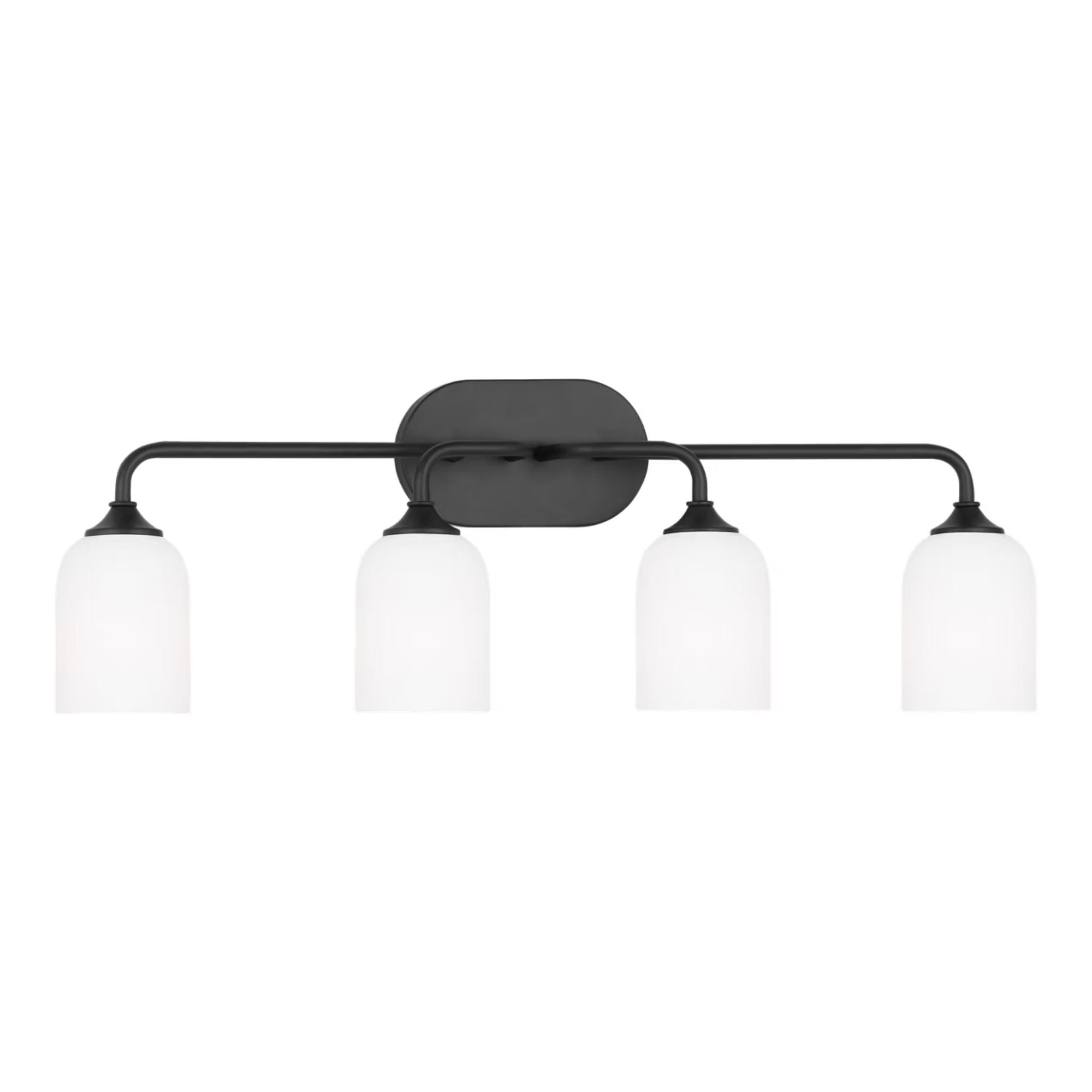 Emile 31" 4-Light X-Large Vanity, Midnight Black Finish