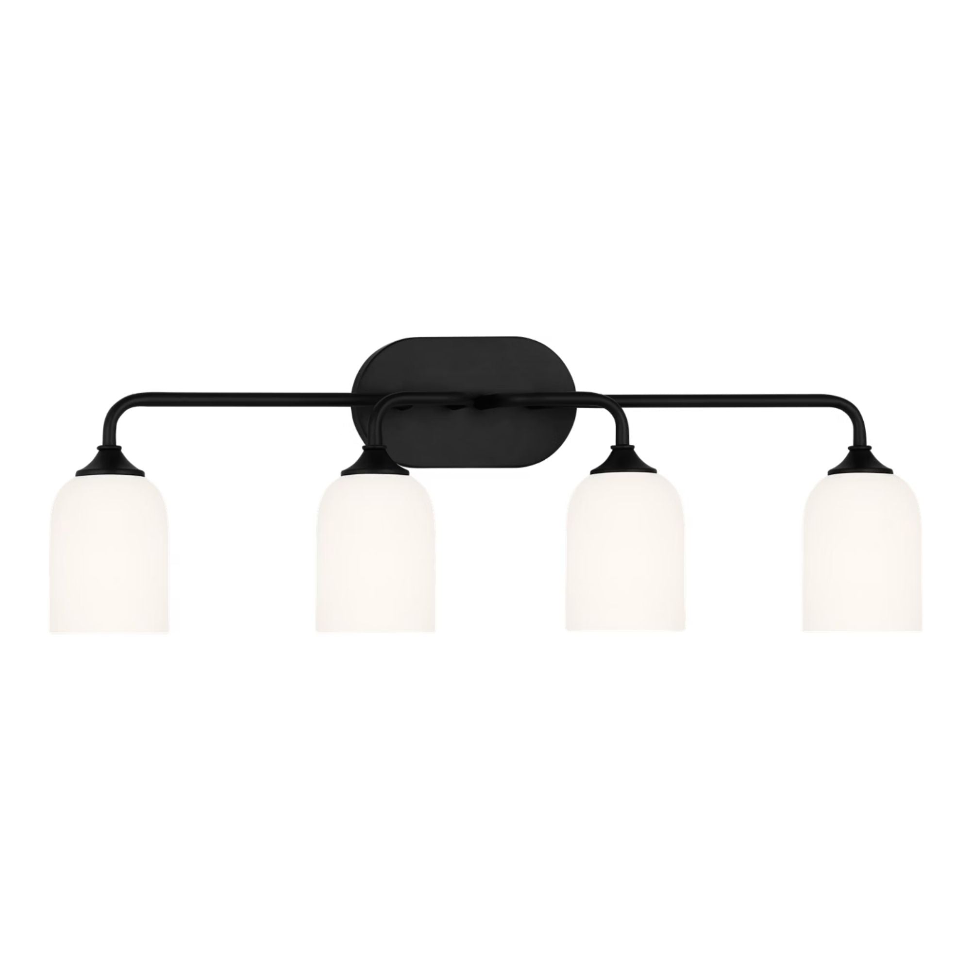 Emile 31" 4-Light X-Large Vanity, Midnight Black Finish