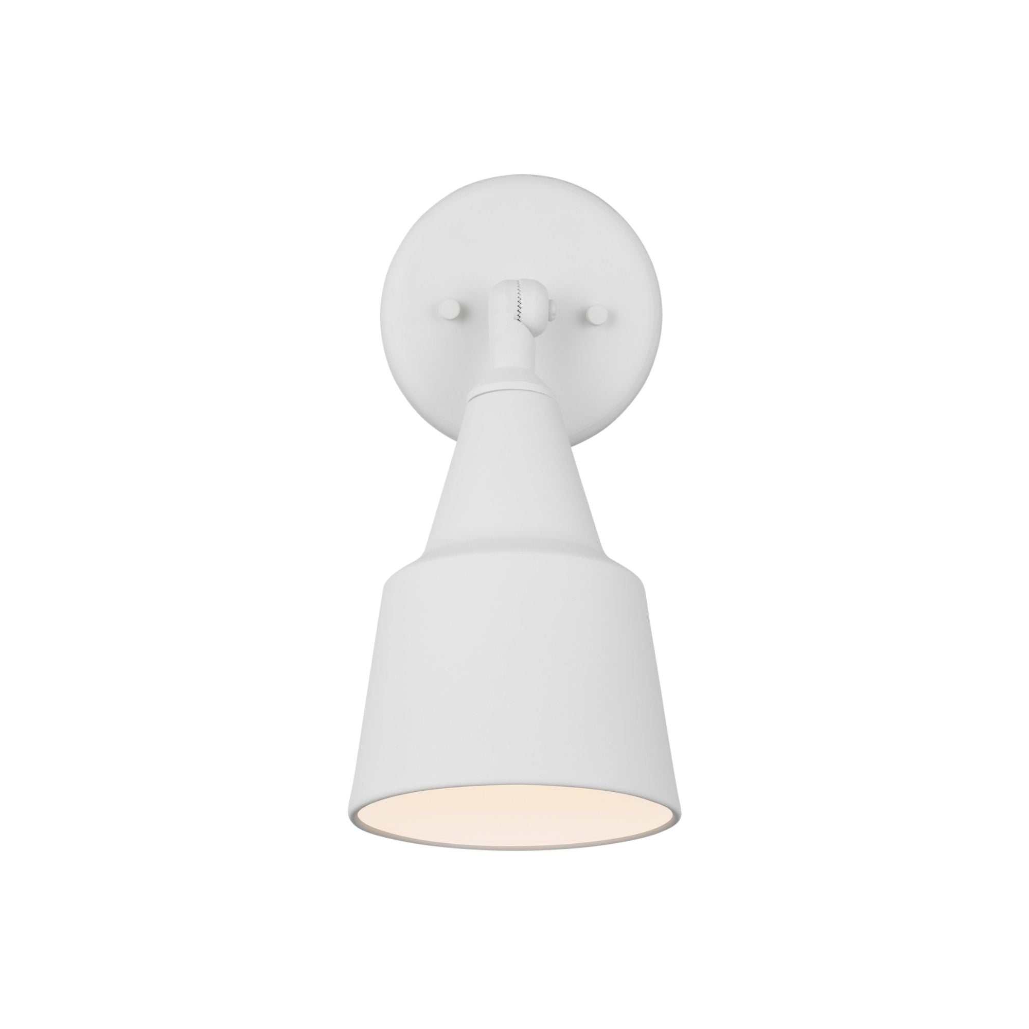 12" Adjustable Swivel Flood Light, White Finish