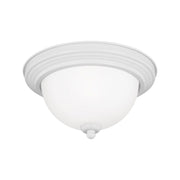 Geary 11" Flush Mount, White Finish